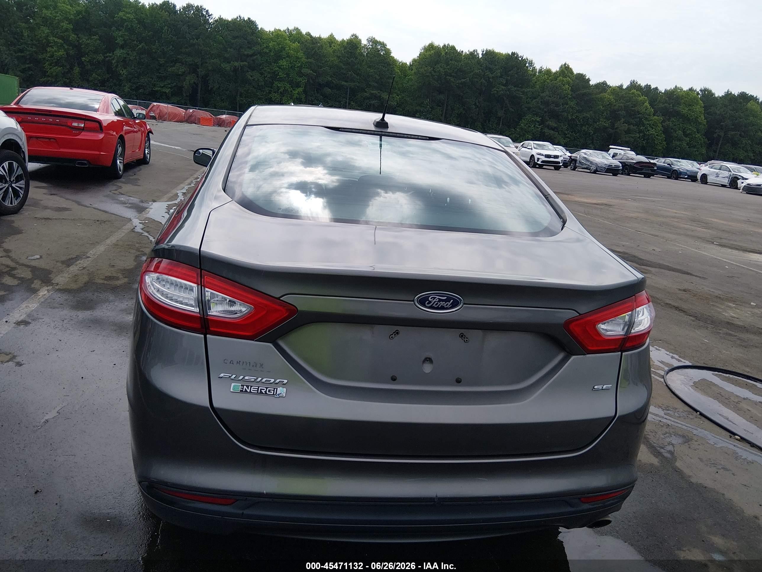 2014 Ford Fusion Energi Se Luxury Silver vin: 3FA6P0PU1ER107098