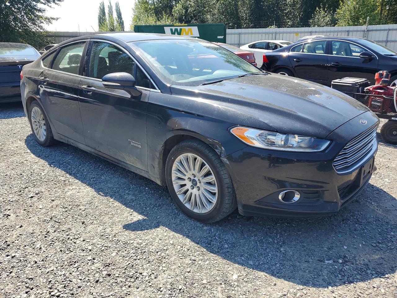 2014 Ford Fusion Se Phev Black vin: 3FA6P0PU1ER383247