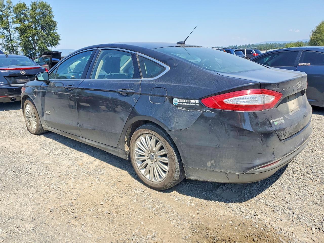 2014 Ford Fusion Se Phev Black vin: 3FA6P0PU1ER383247