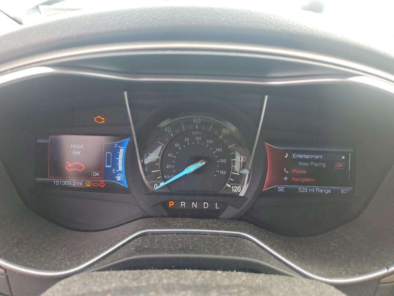 2015 Ford Fusion Se Phev Серый vin: 3FA6P0PU1FR166086