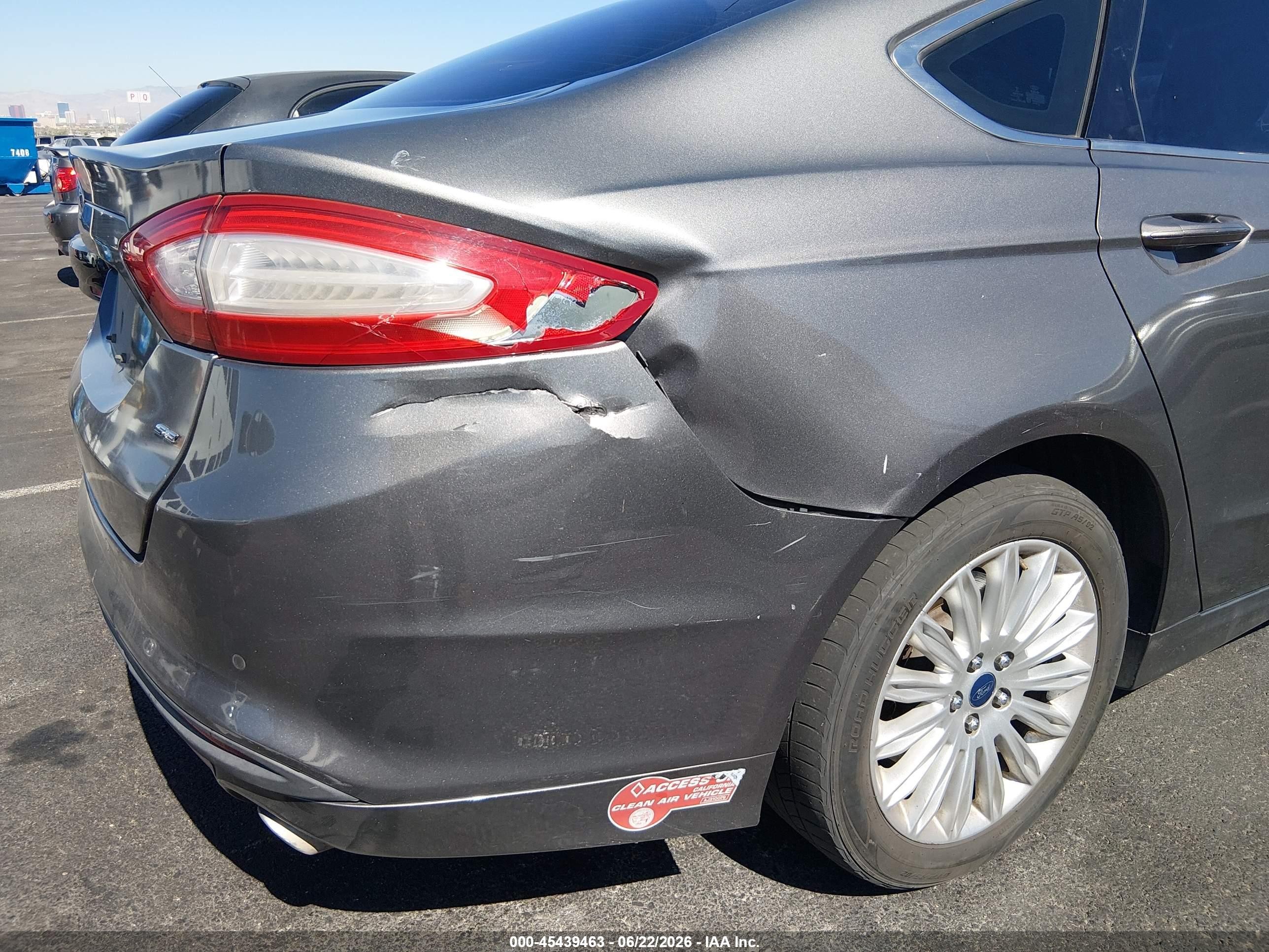 2013 Ford Fusion Energi Se Luxury Серый vin: 3FA6P0PU2DR271278