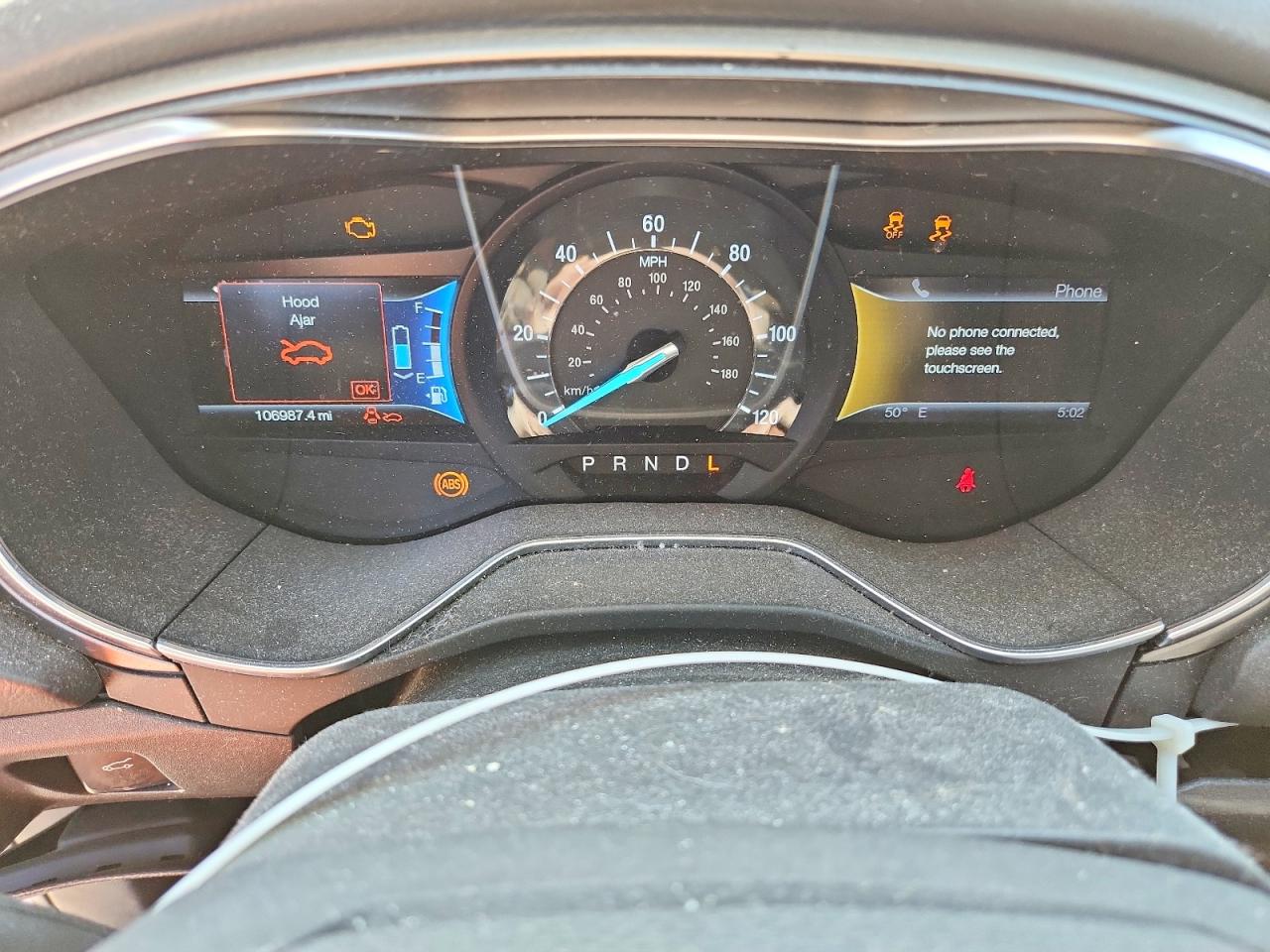 2013 Ford Fusion Se Phev Cream vin: 3FA6P0PU2DR351406