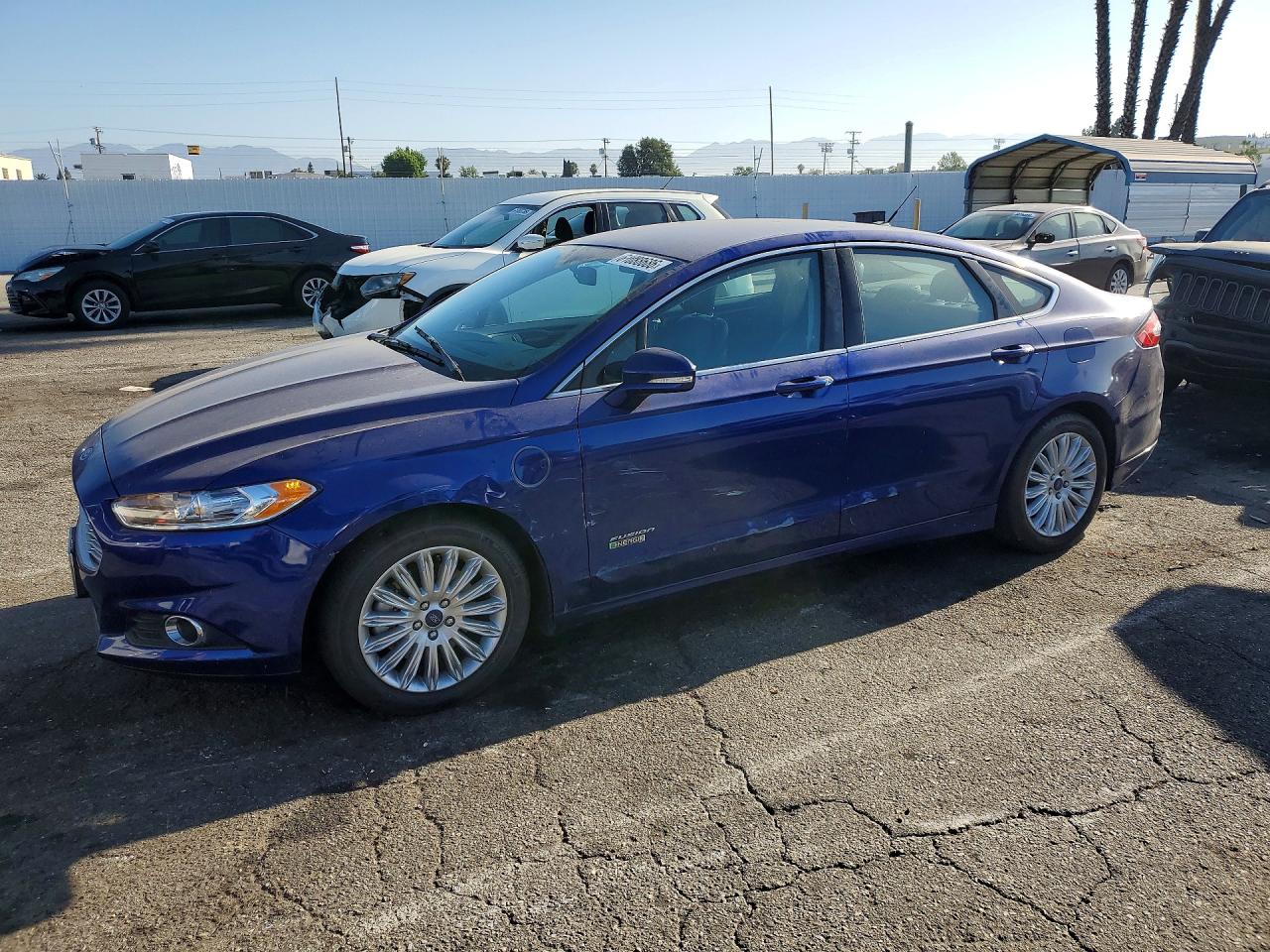 2014 Ford Fusion Se Phev Blue vin: 3FA6P0PU2ER298868