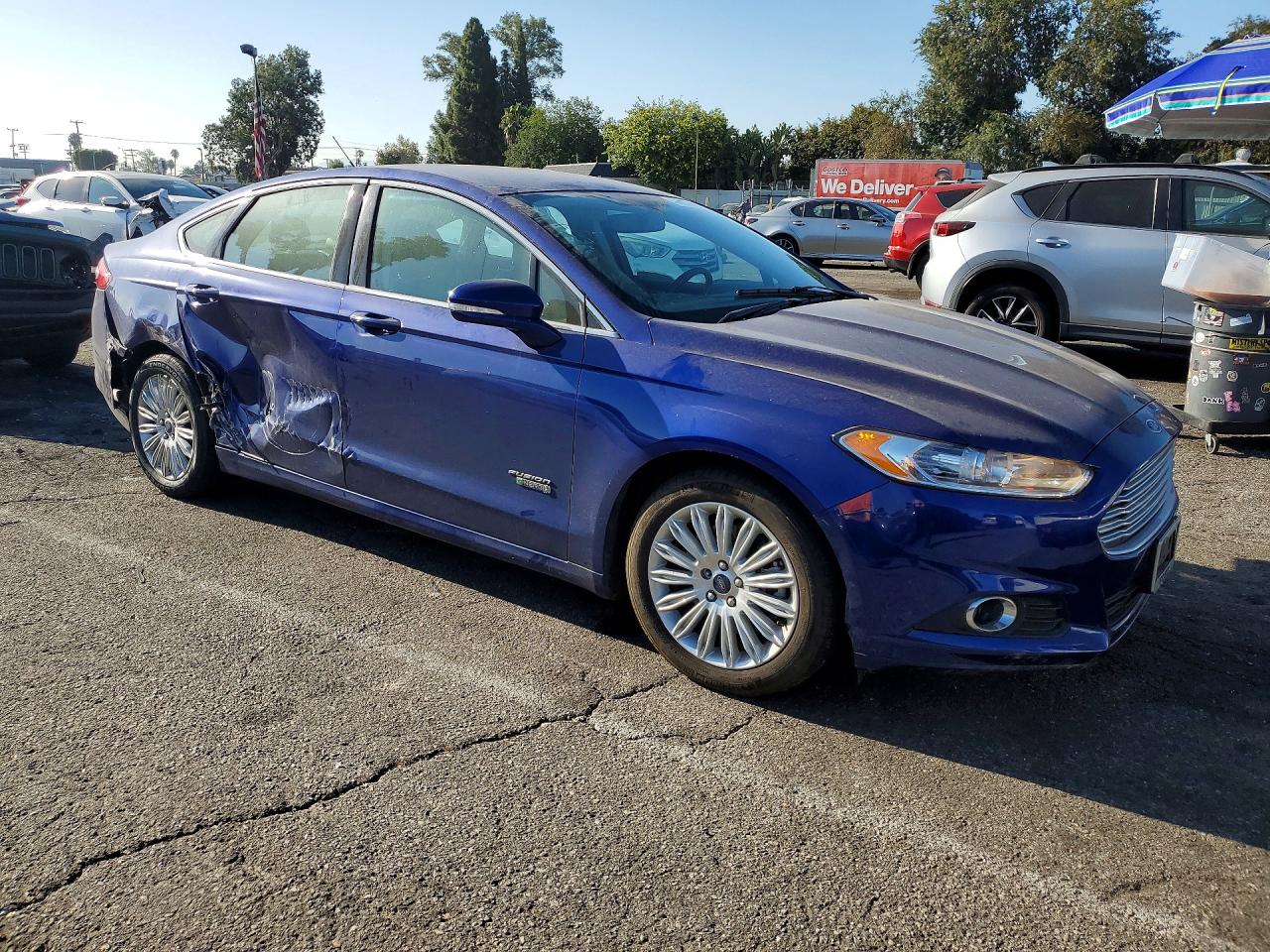 2014 Ford Fusion Se Phev Blue vin: 3FA6P0PU2ER298868
