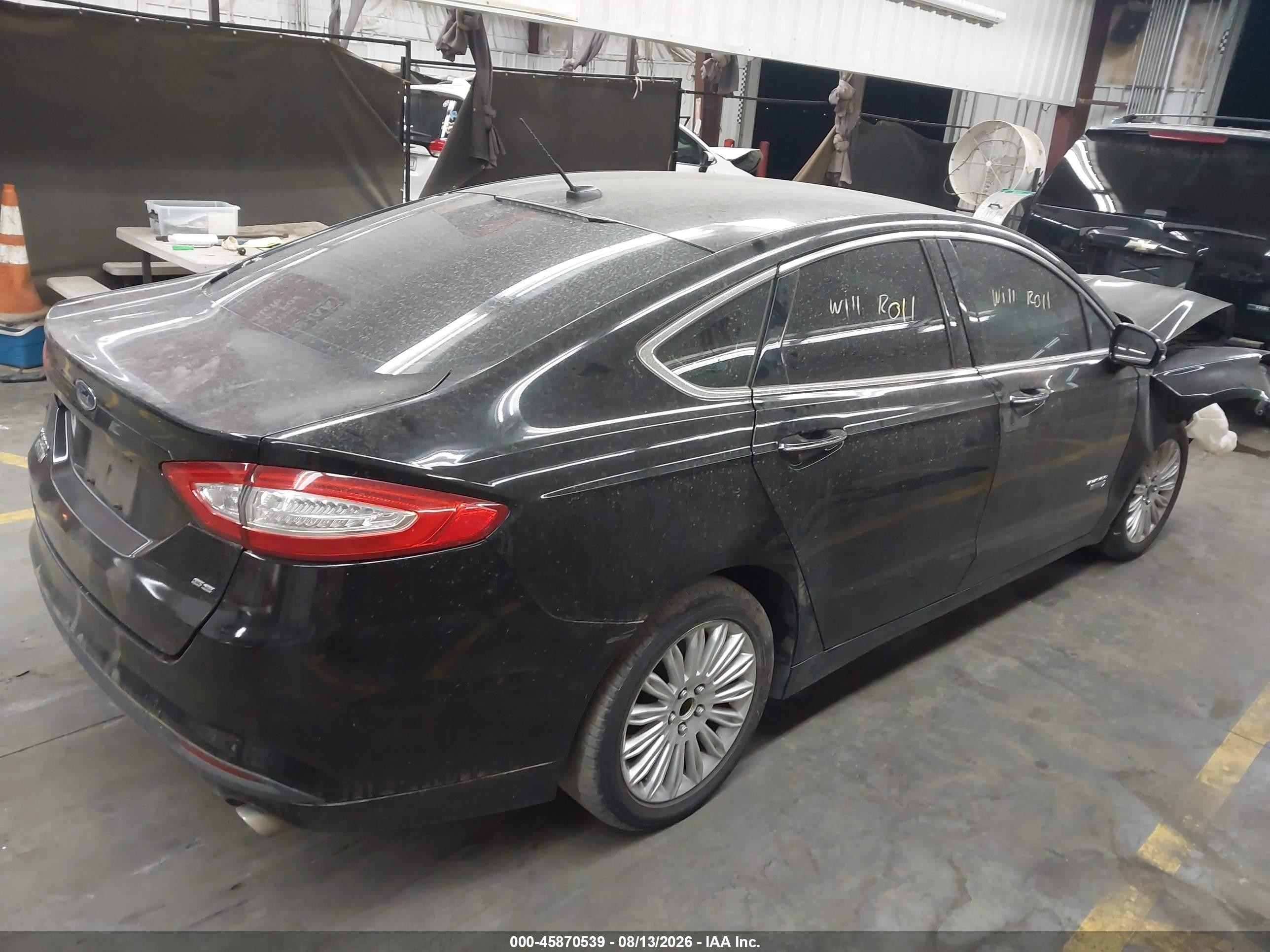 2016 Ford Fusion Energi Se Luxury Black vin: 3FA6P0PU2GR304851