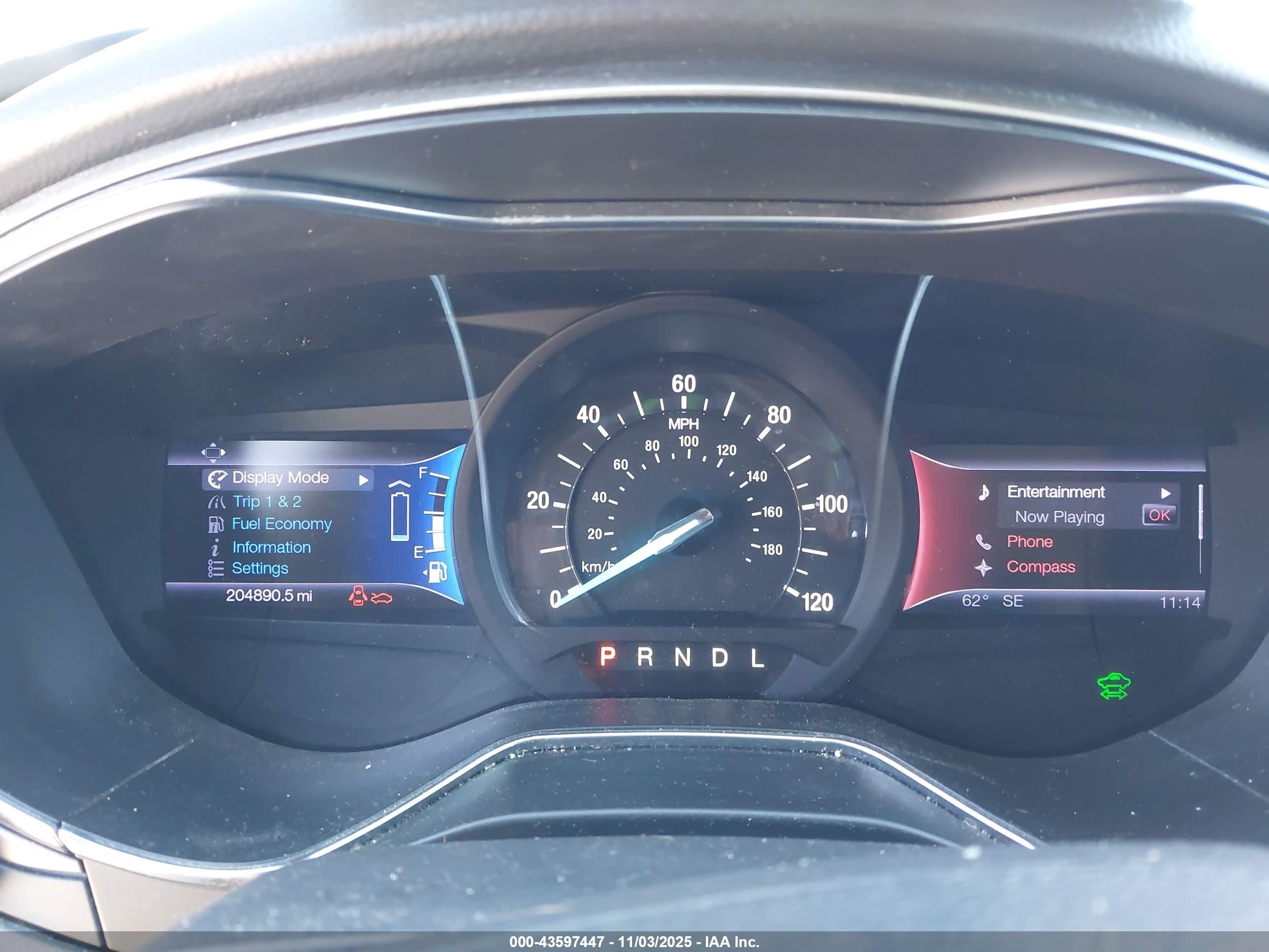 2013 Ford Fusion Energi Se Luxury Green vin: 3FA6P0PU3DR252237