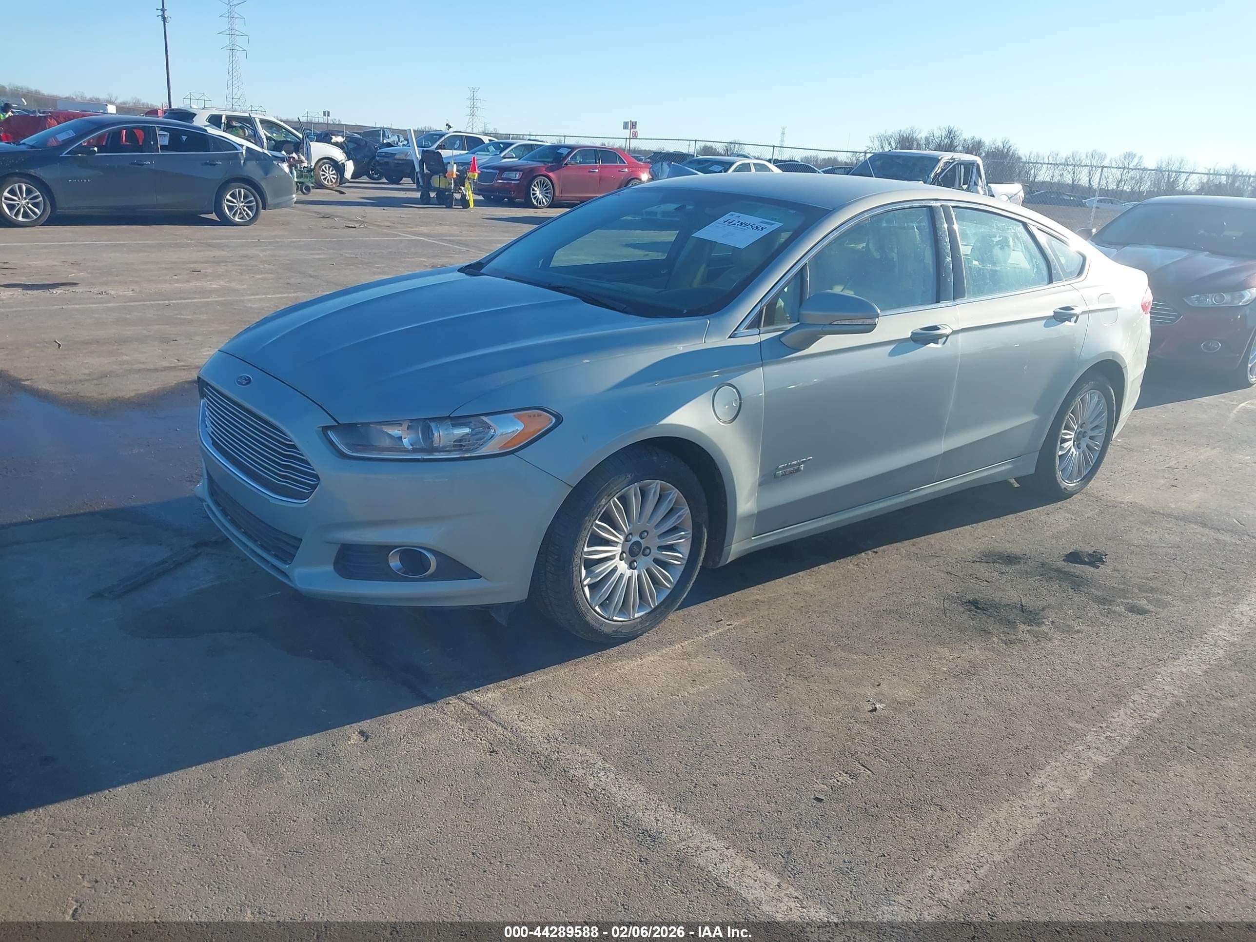 2013 Ford Fusion Energi Se Luxury Green vin: 3FA6P0PU3DR351320