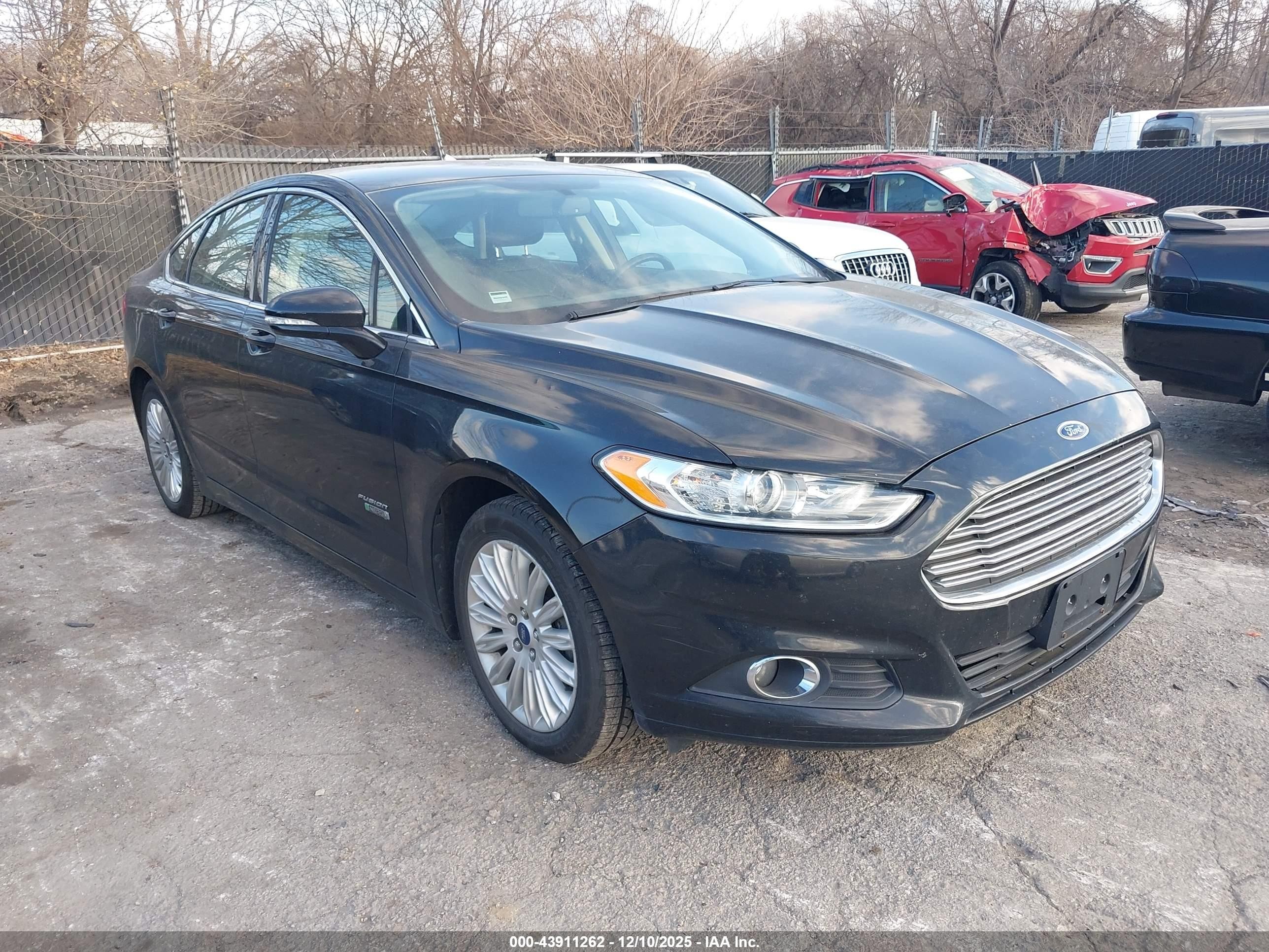 2015 Ford Fusion Energi Se Luxury Black vin: 3FA6P0PU3FR144574