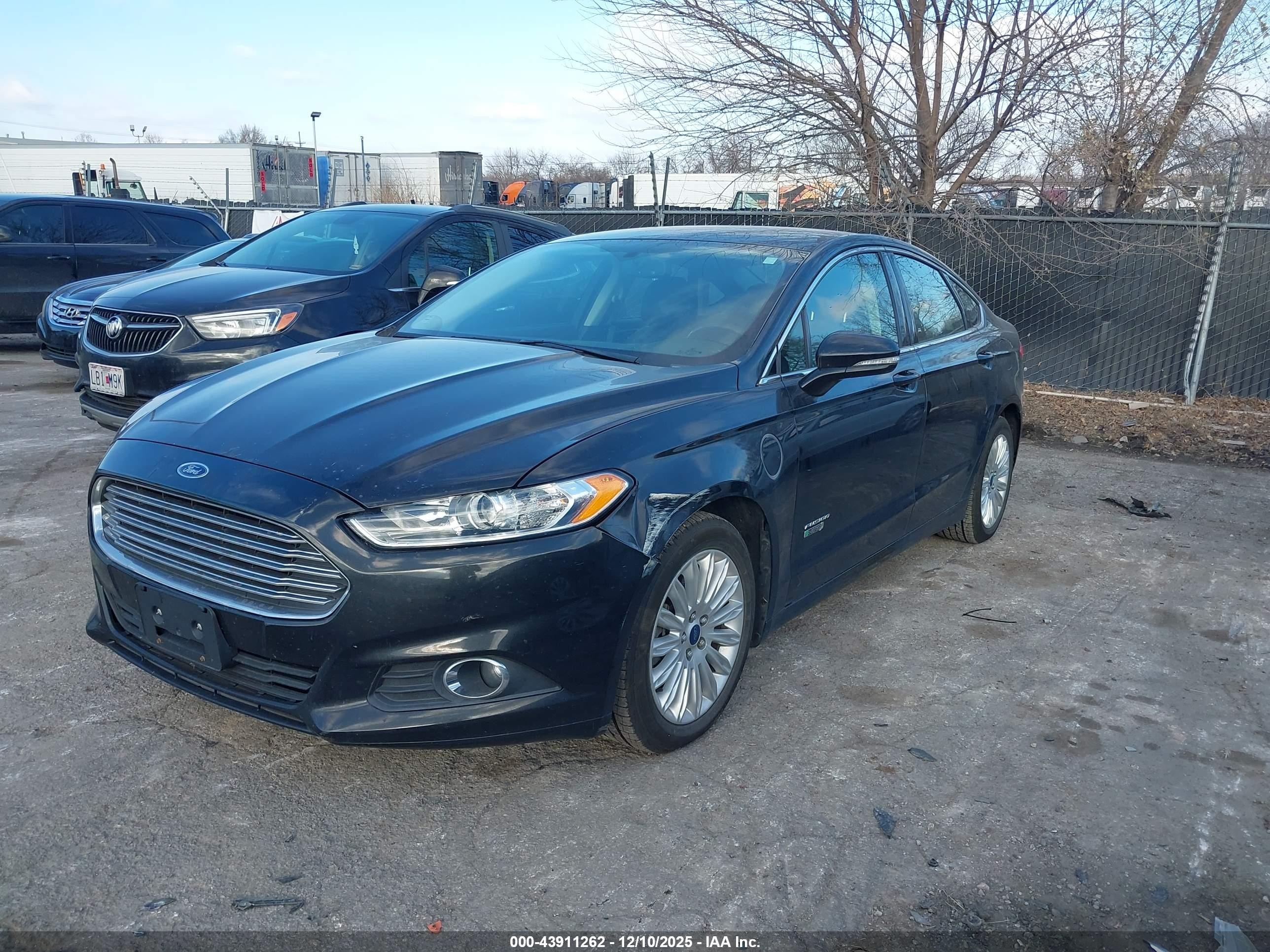 2015 Ford Fusion Energi Se Luxury Black vin: 3FA6P0PU3FR144574