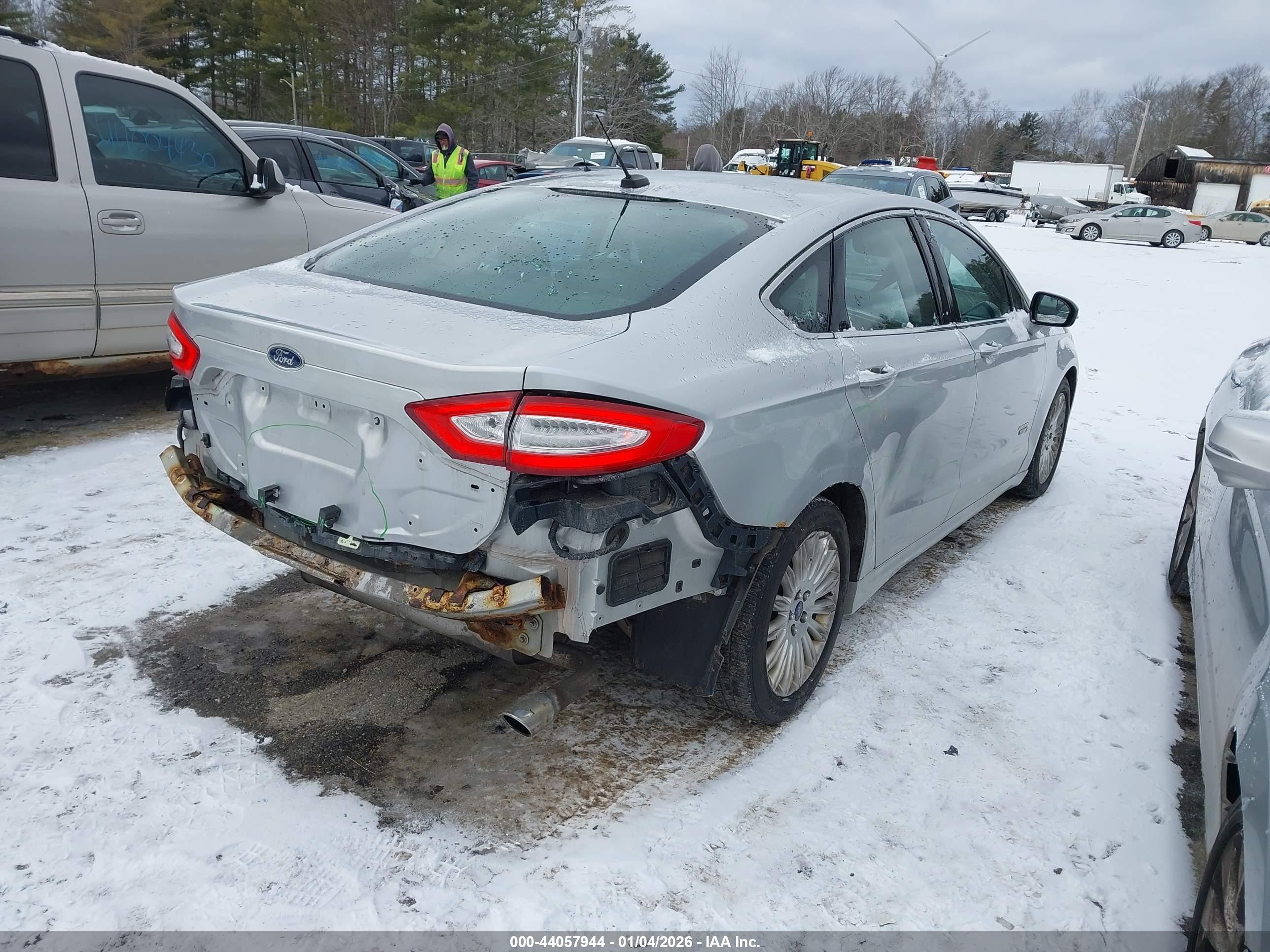 2013 Ford Fusion Energi Se Luxury Silver vin: 3FA6P0PU4DR246169