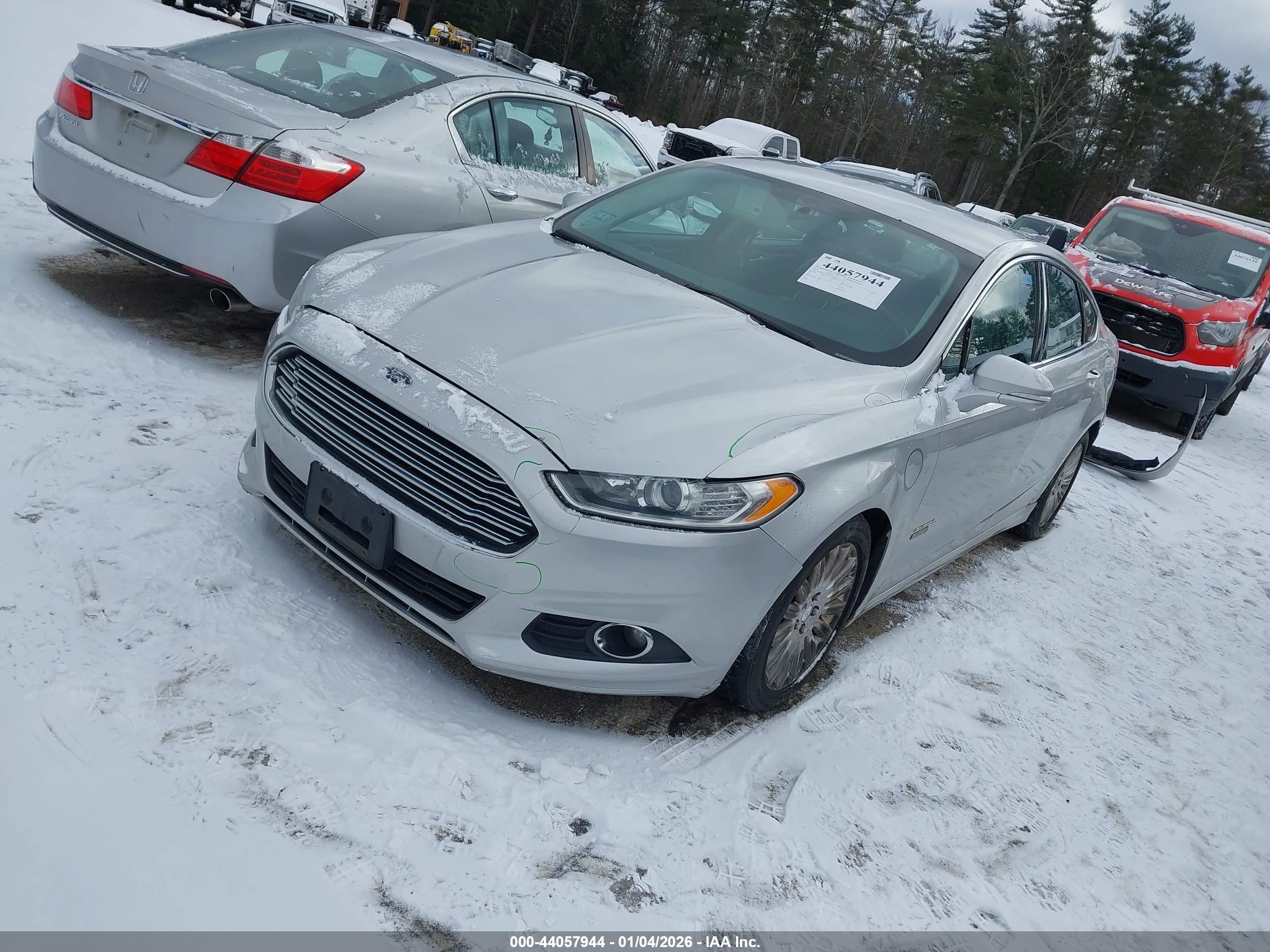 2013 Ford Fusion Energi Se Luxury Silver vin: 3FA6P0PU4DR246169