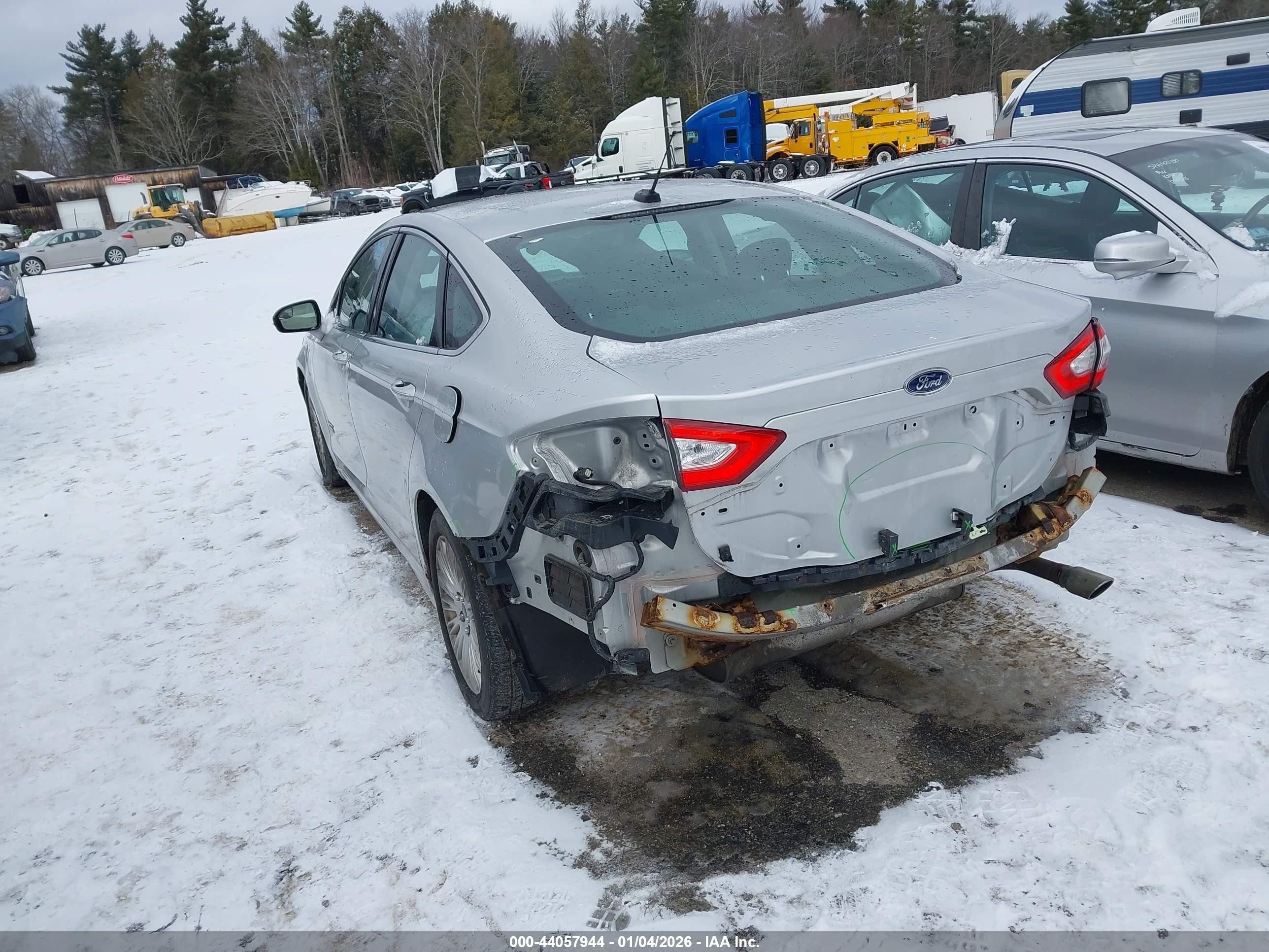 2013 Ford Fusion Energi Se Luxury Silver vin: 3FA6P0PU4DR246169
