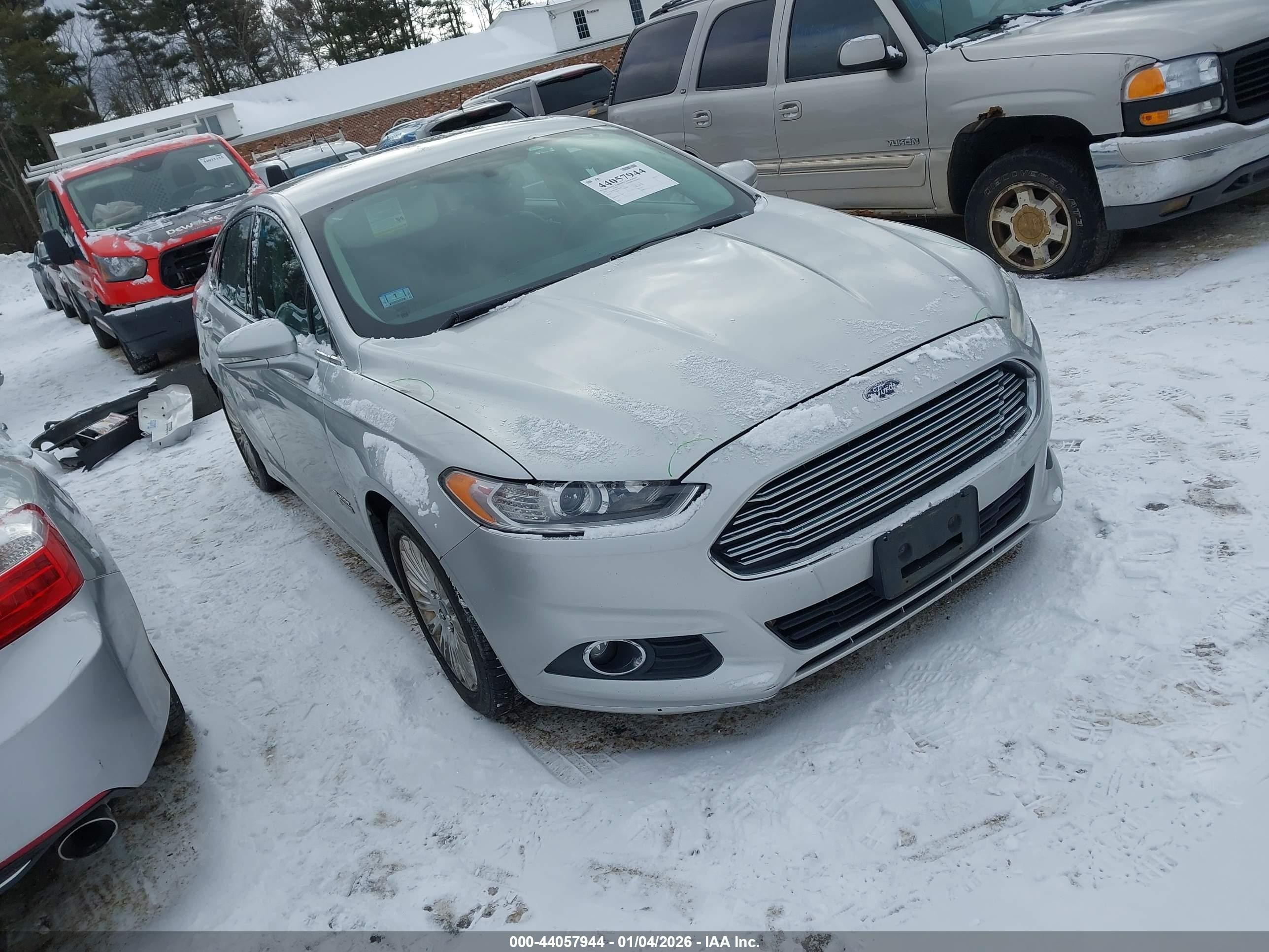 2013 Ford Fusion Energi Se Luxury Silver vin: 3FA6P0PU4DR246169