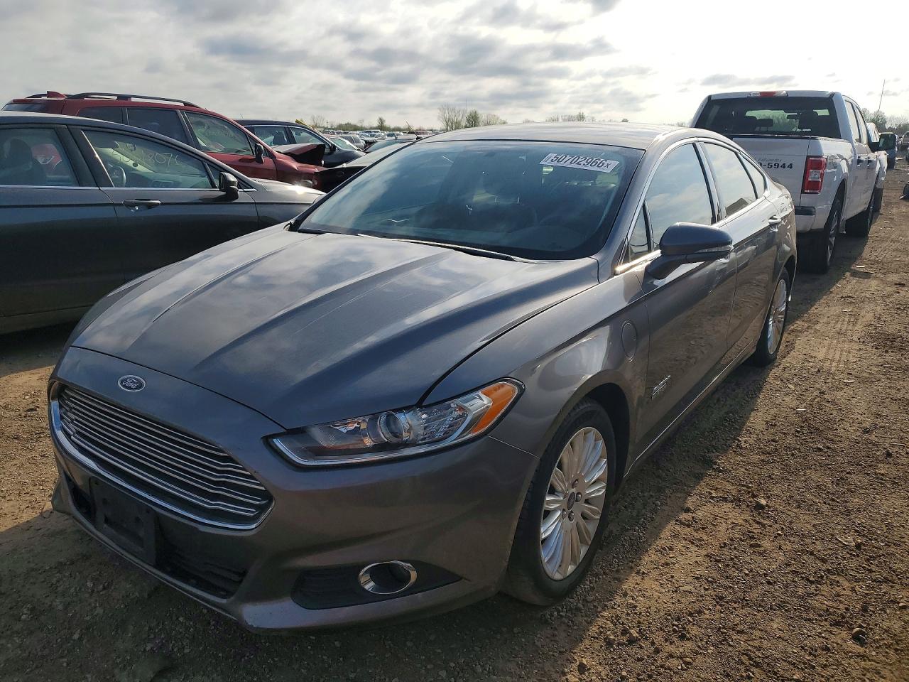2013 Ford Fusion Se Phev Gray vin: 3FA6P0PU4DR319654
