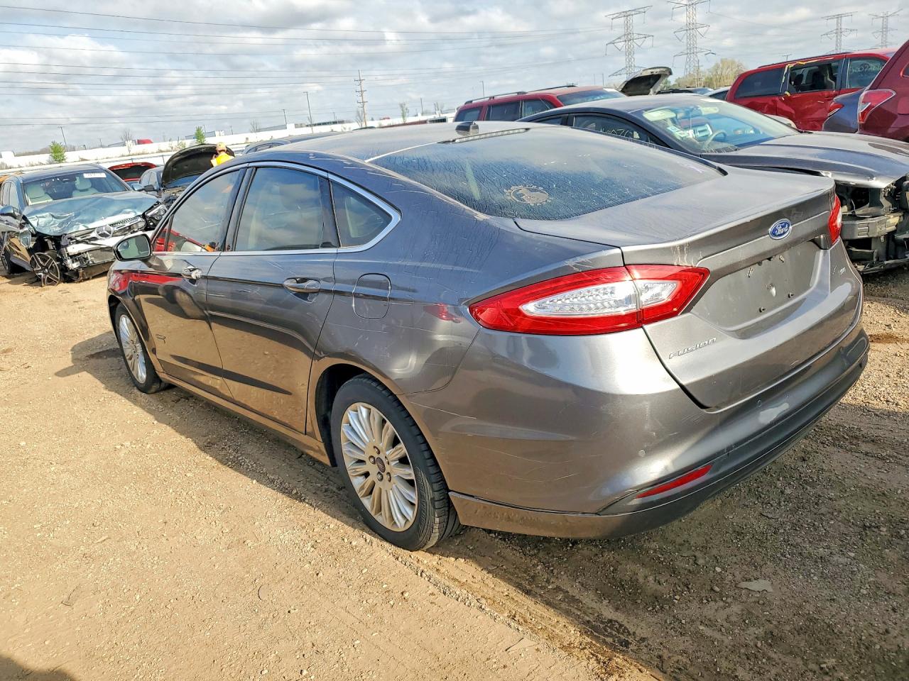 2013 Ford Fusion Se Phev Gray vin: 3FA6P0PU4DR319654