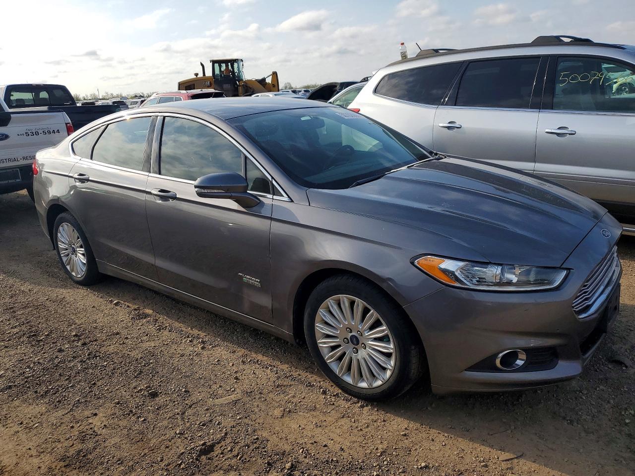 2013 Ford Fusion Se Phev Gray vin: 3FA6P0PU4DR319654