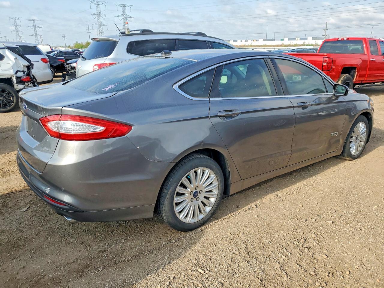 2013 Ford Fusion Se Phev Gray vin: 3FA6P0PU4DR319654