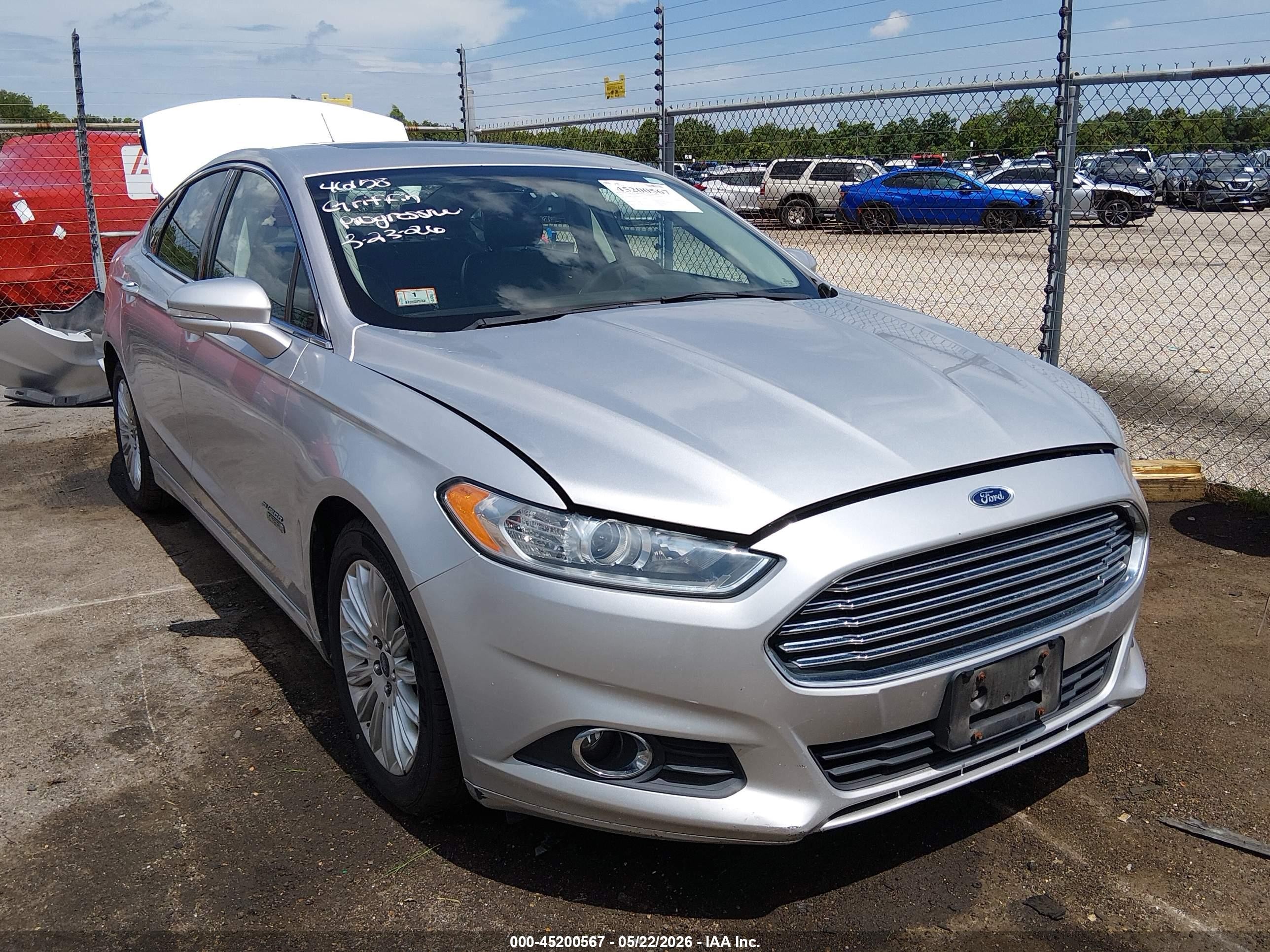2013 Ford Fusion Energi Se Luxury Silver vin: 3FA6P0PU4DR365646