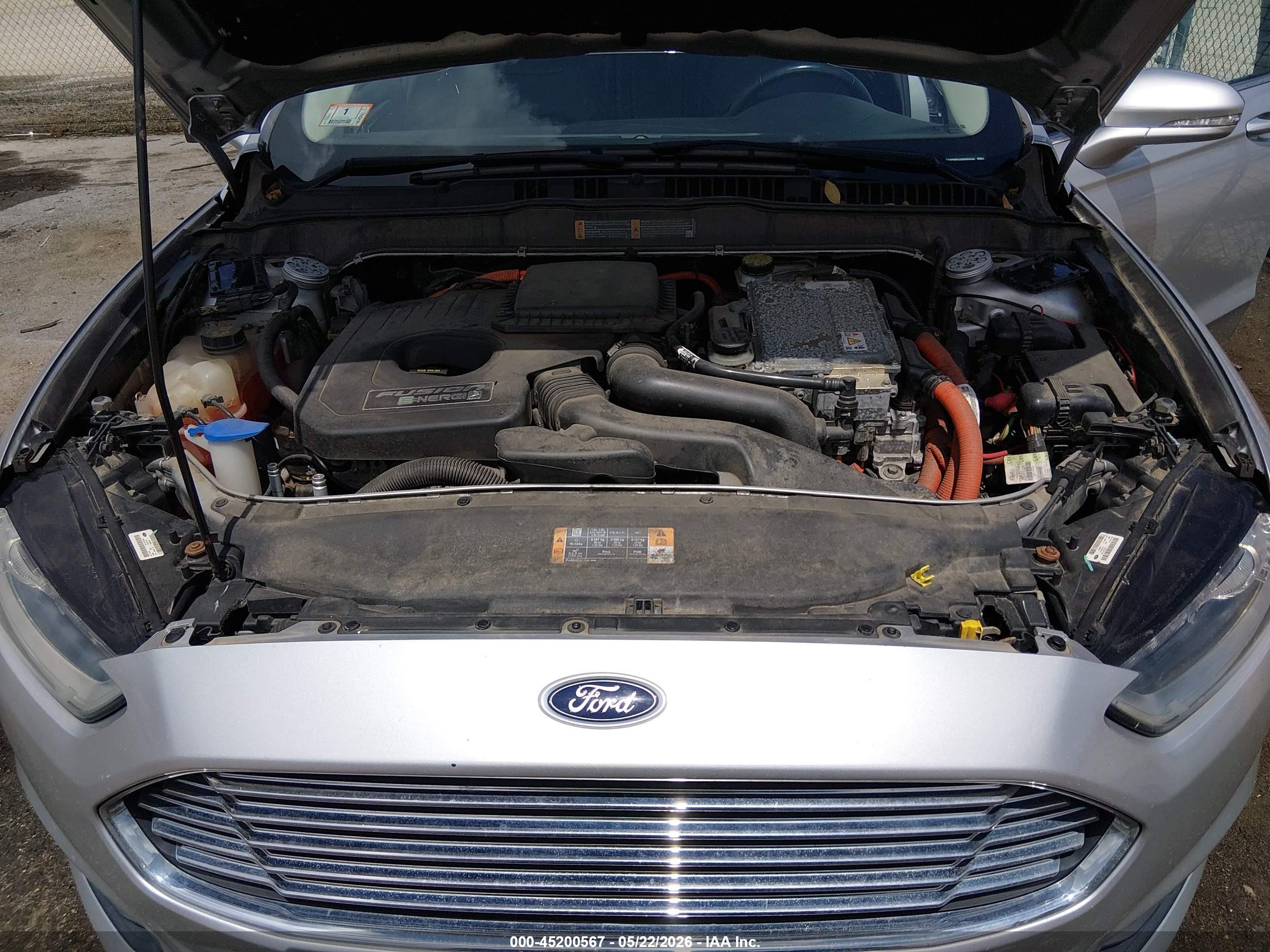 2013 Ford Fusion Energi Se Luxury Silver vin: 3FA6P0PU4DR365646
