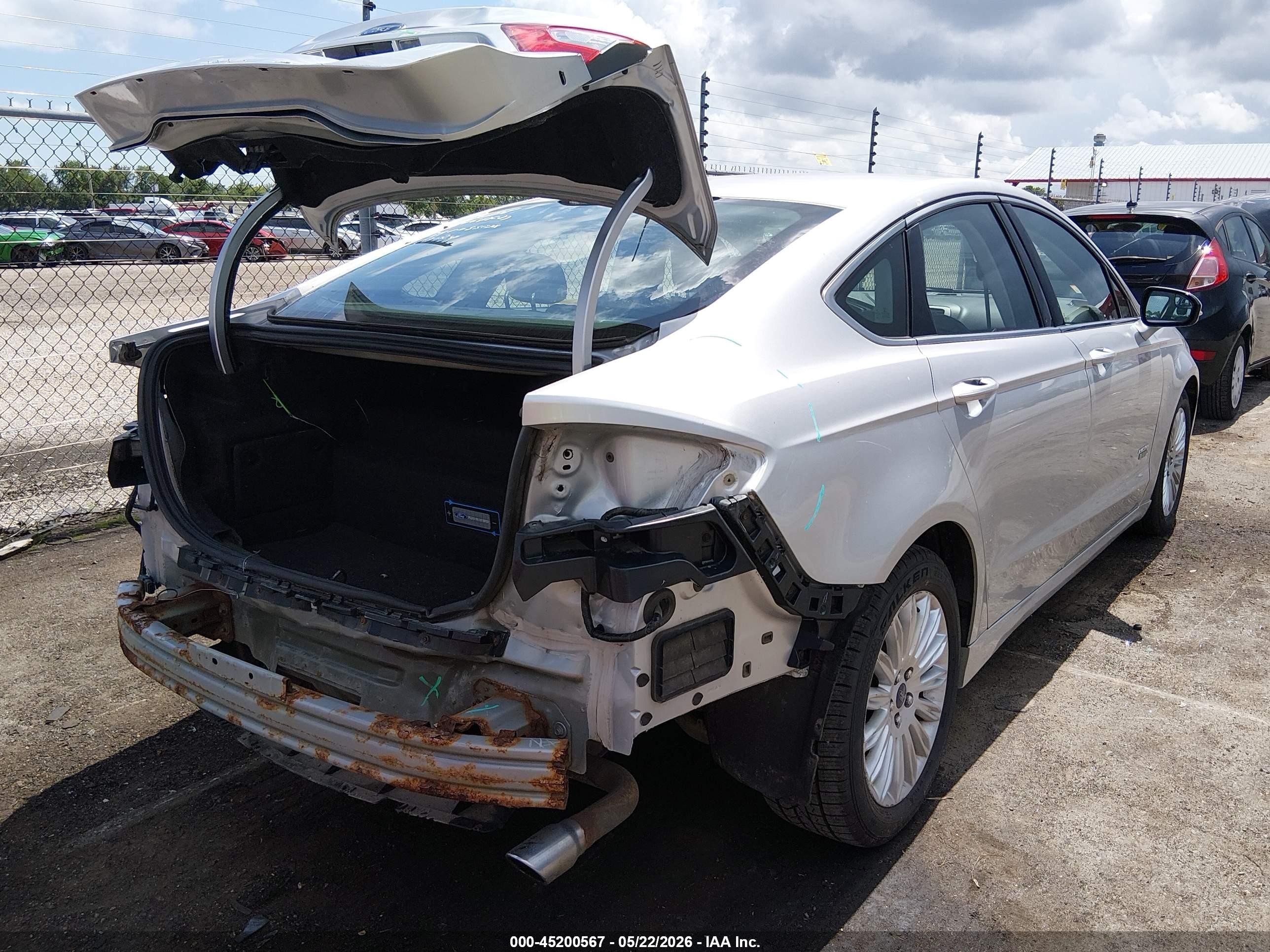 2013 Ford Fusion Energi Se Luxury Silver vin: 3FA6P0PU4DR365646