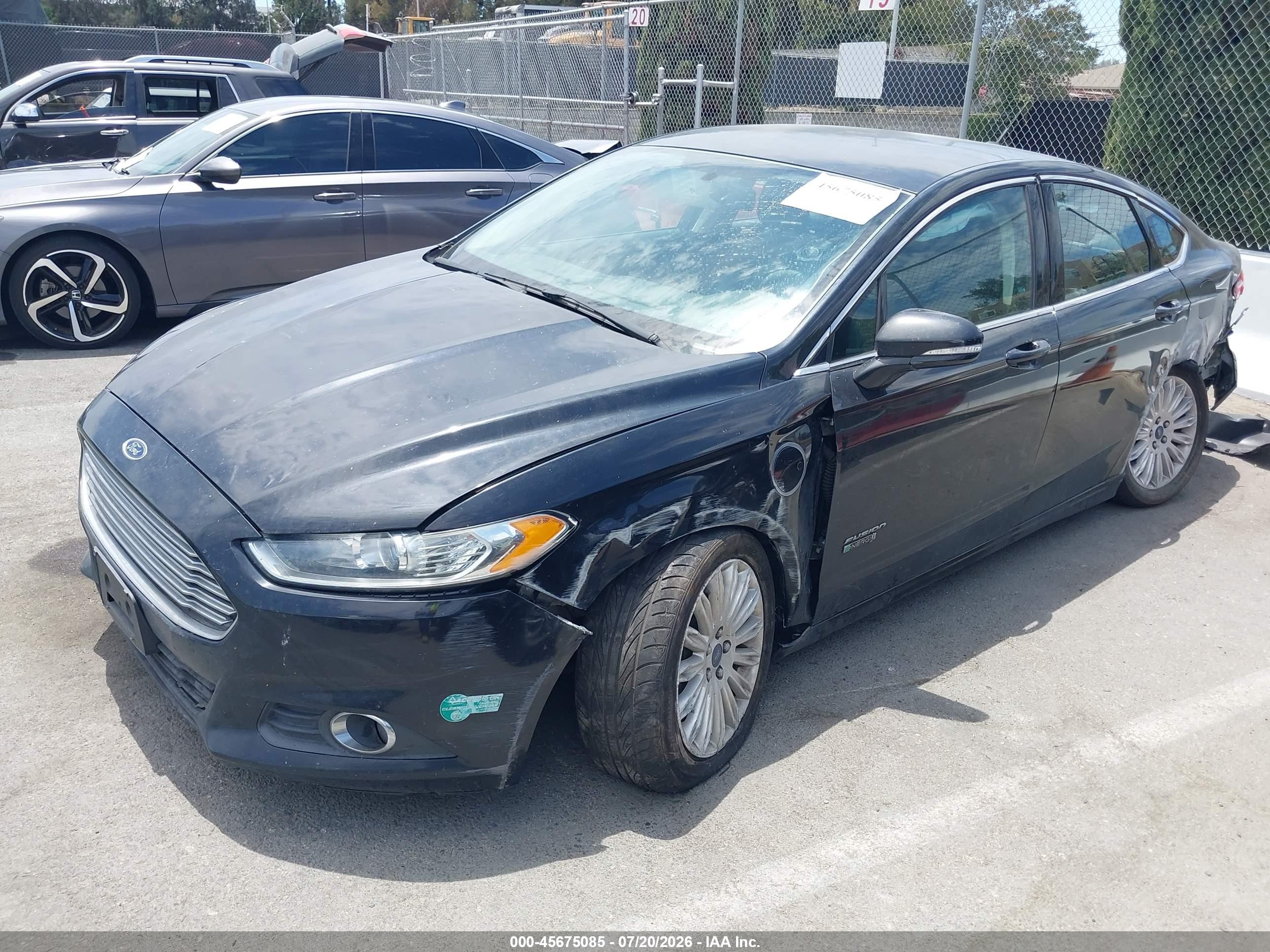 2014 Ford Fusion Energi Se Luxury Black vin: 3FA6P0PU4ER356365
