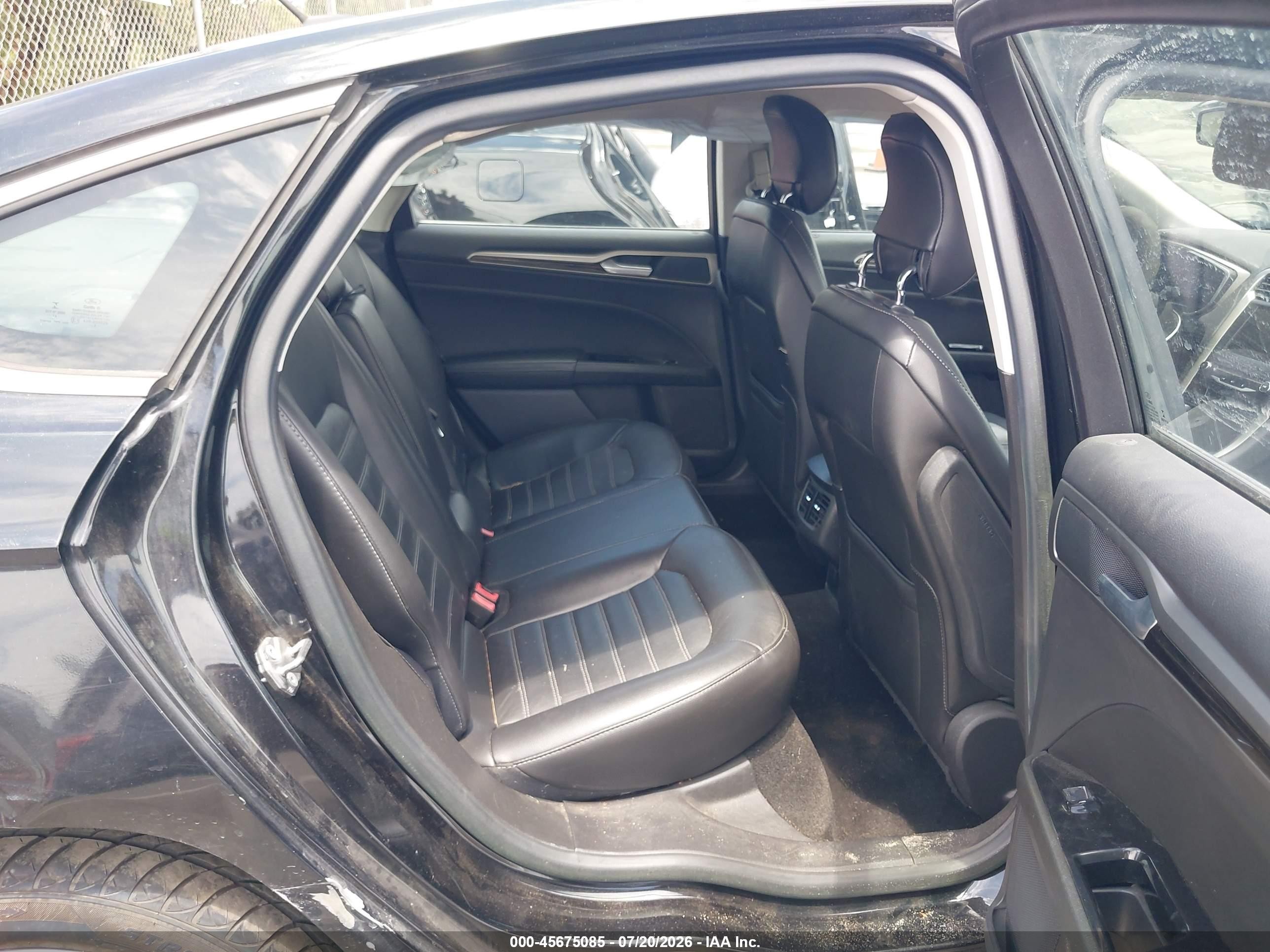 2014 Ford Fusion Energi Se Luxury Black vin: 3FA6P0PU4ER356365