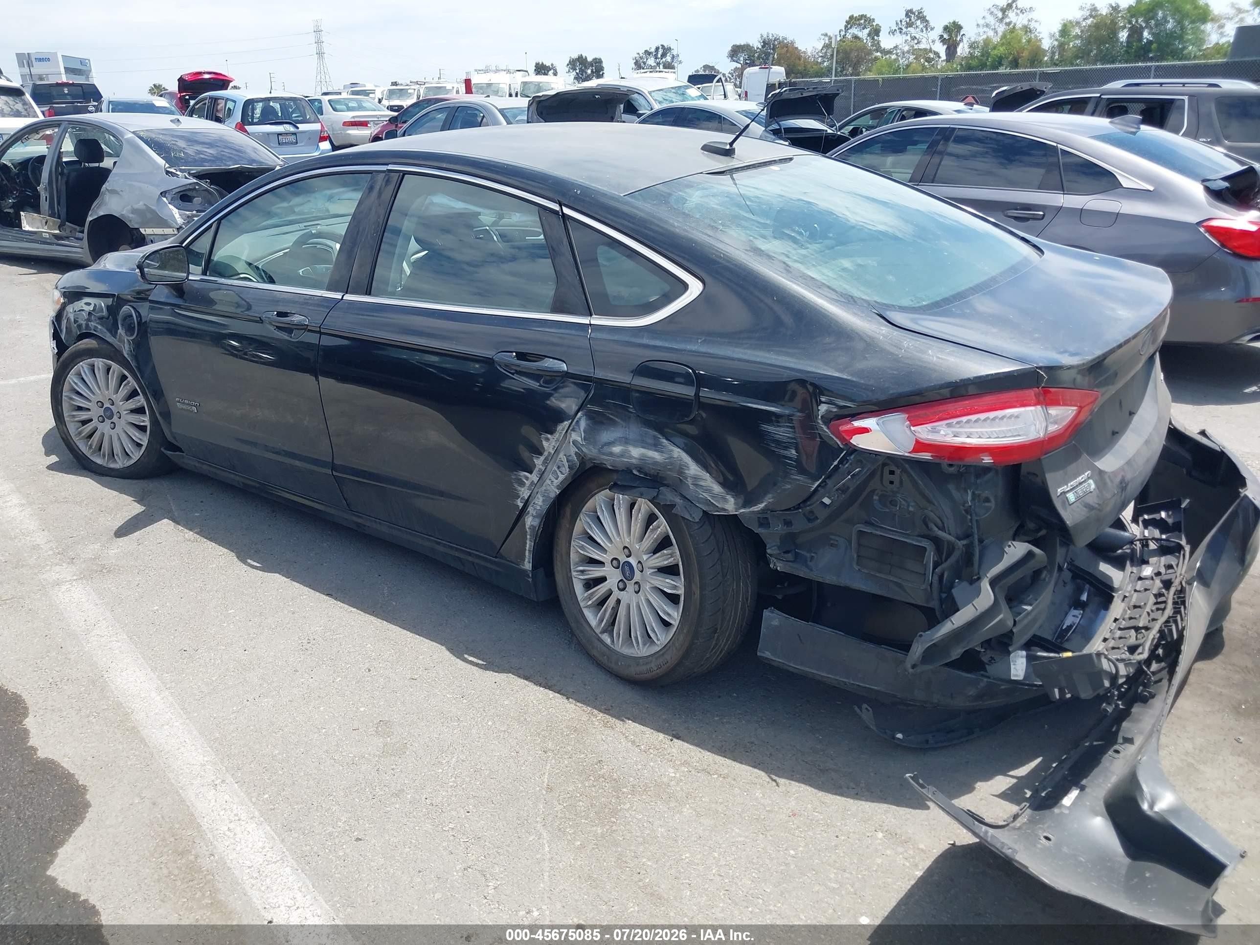 2014 Ford Fusion Energi Se Luxury Black vin: 3FA6P0PU4ER356365