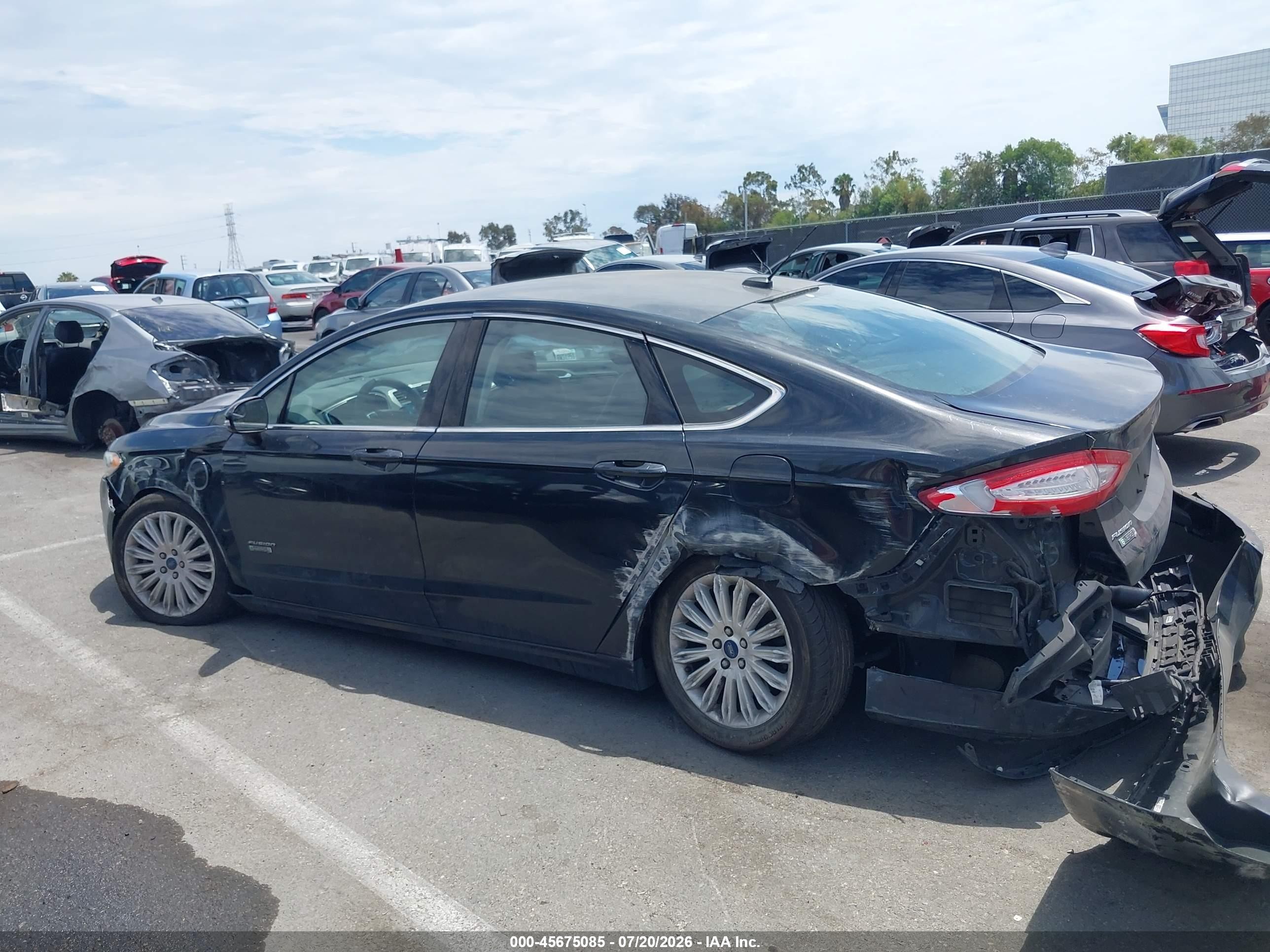 2014 Ford Fusion Energi Se Luxury Black vin: 3FA6P0PU4ER356365