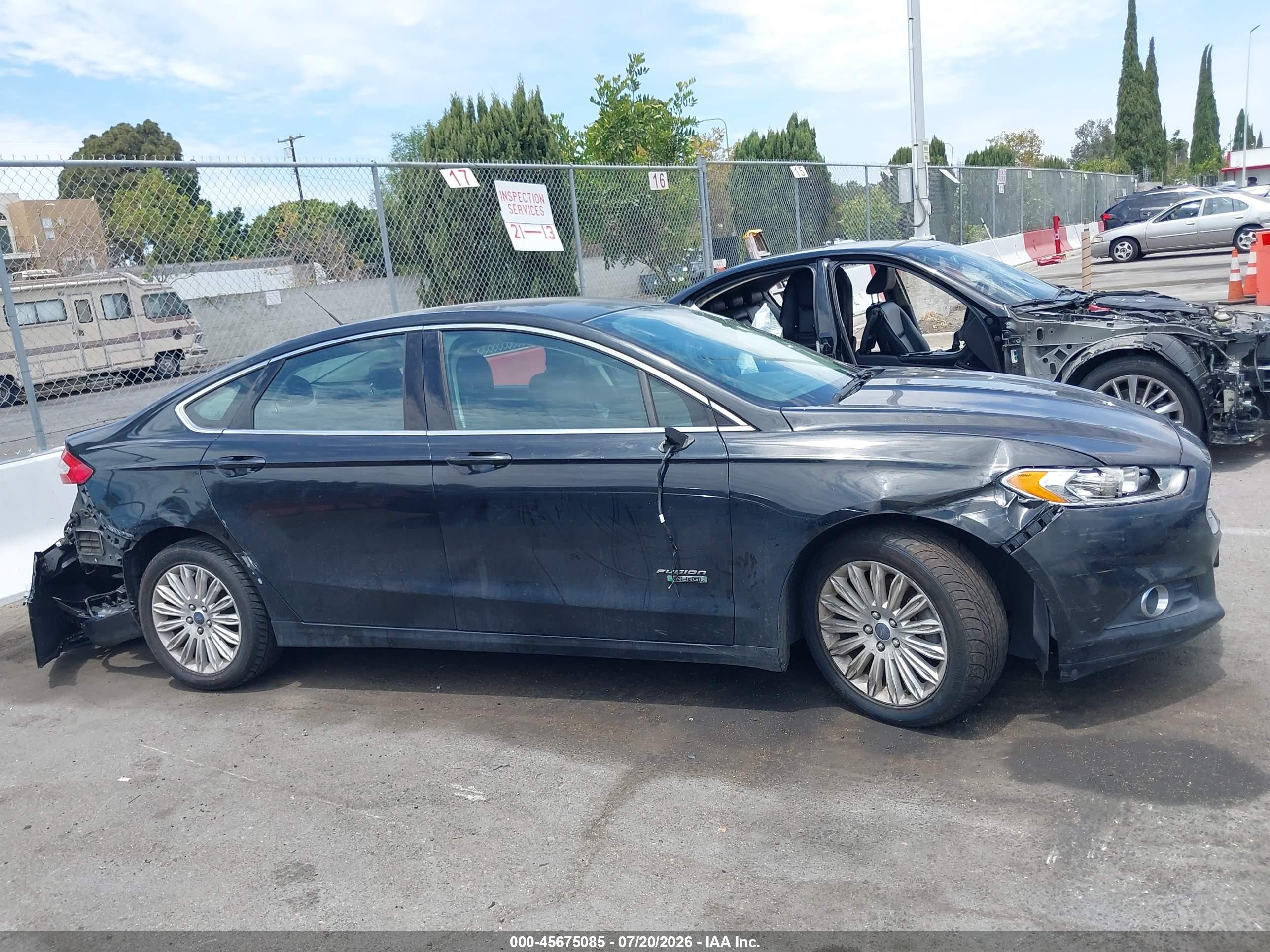 2014 Ford Fusion Energi Se Luxury Black vin: 3FA6P0PU4ER356365