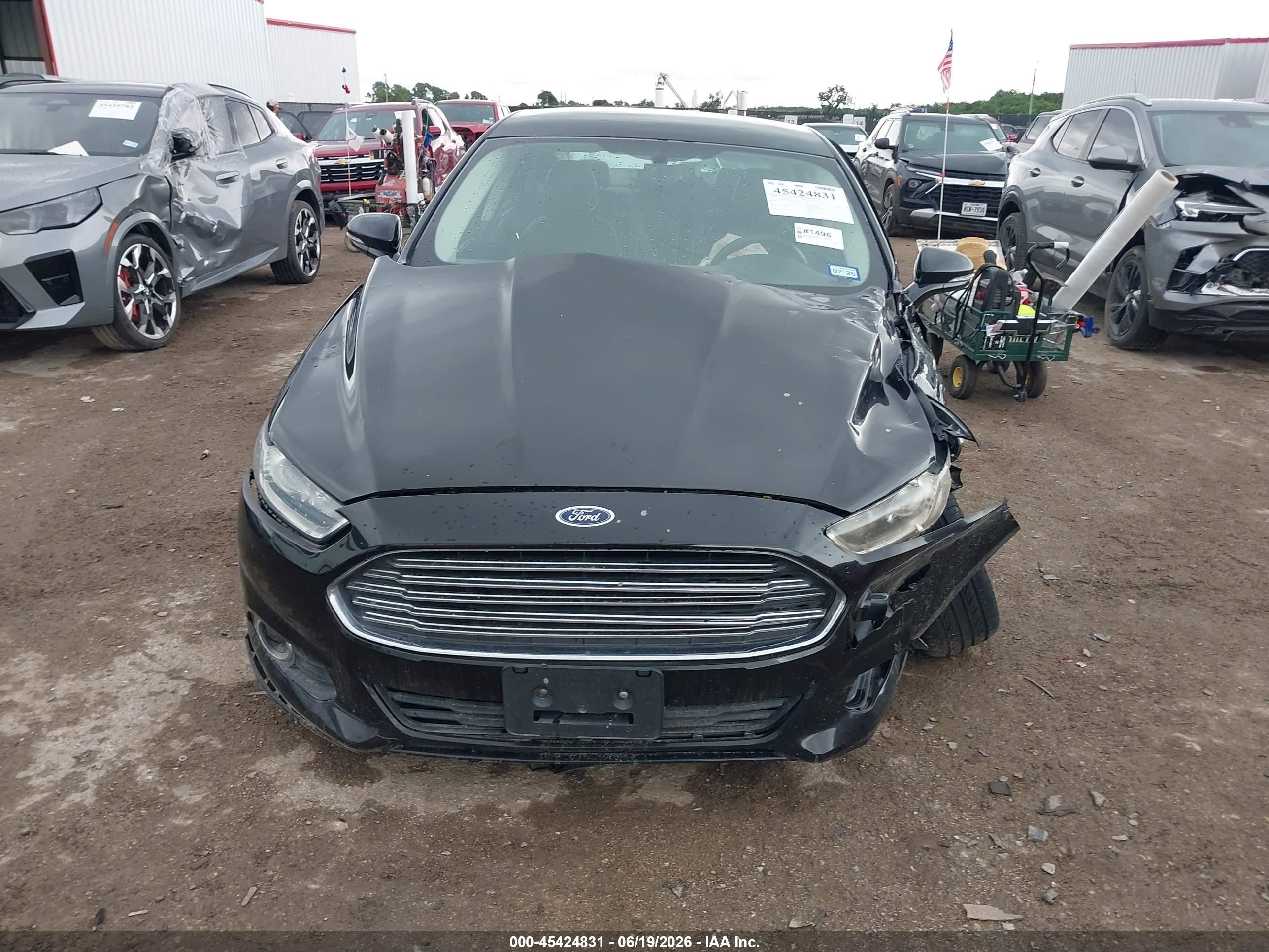 2014 Ford Fusion Energi Se Luxury Черный vin: 3FA6P0PU5ER234873