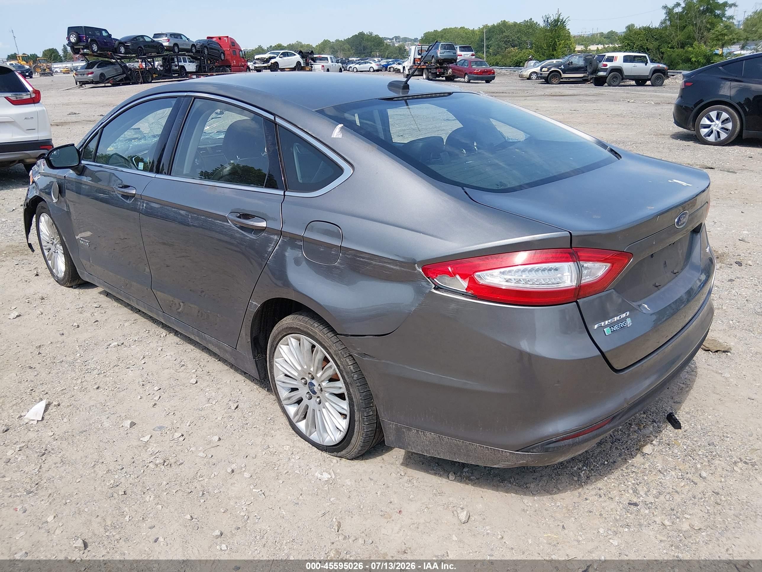 2014 Ford Fusion Energi Se Luxury Gray vin: 3FA6P0PU5ER372073