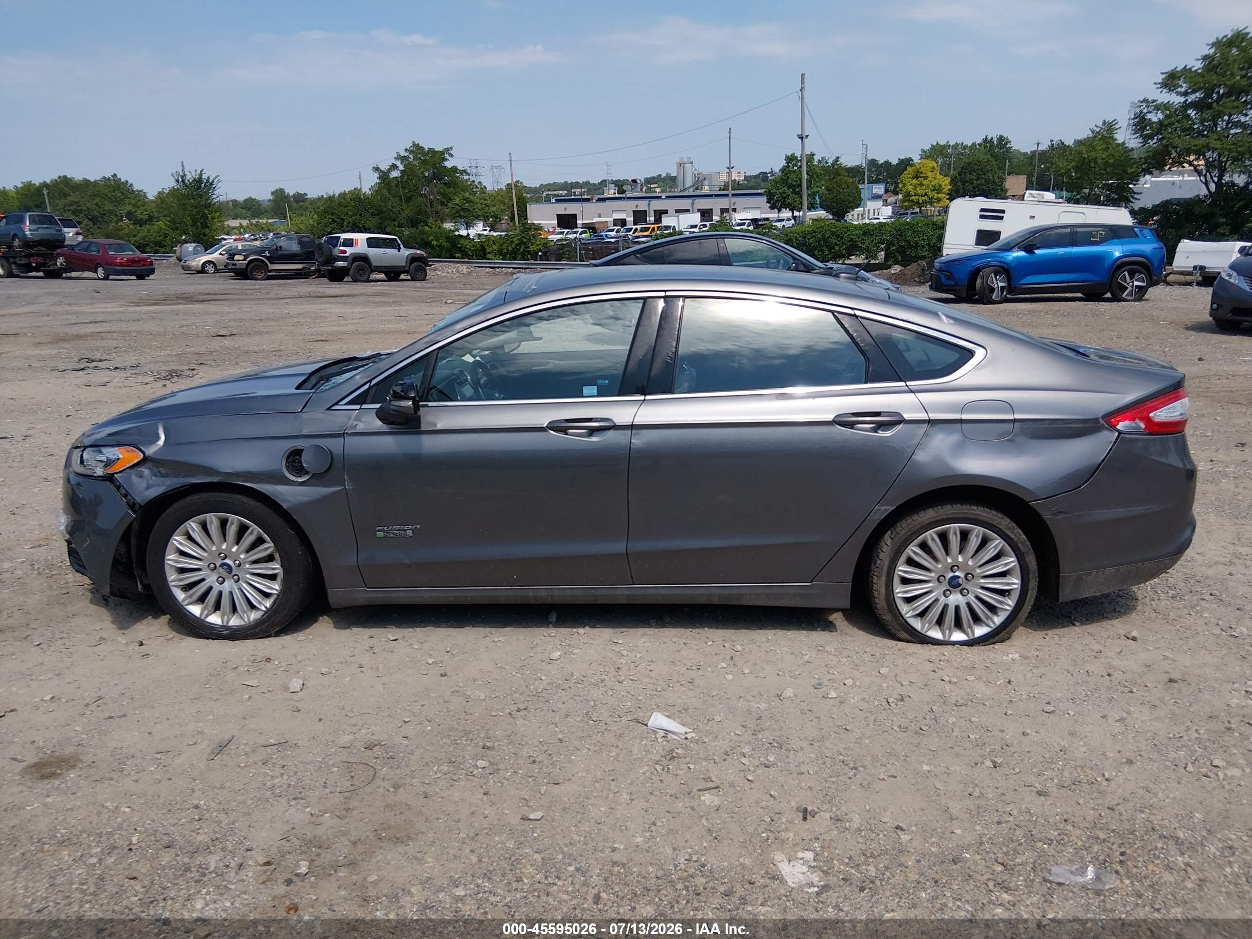2014 Ford Fusion Energi Se Luxury Gray vin: 3FA6P0PU5ER372073
