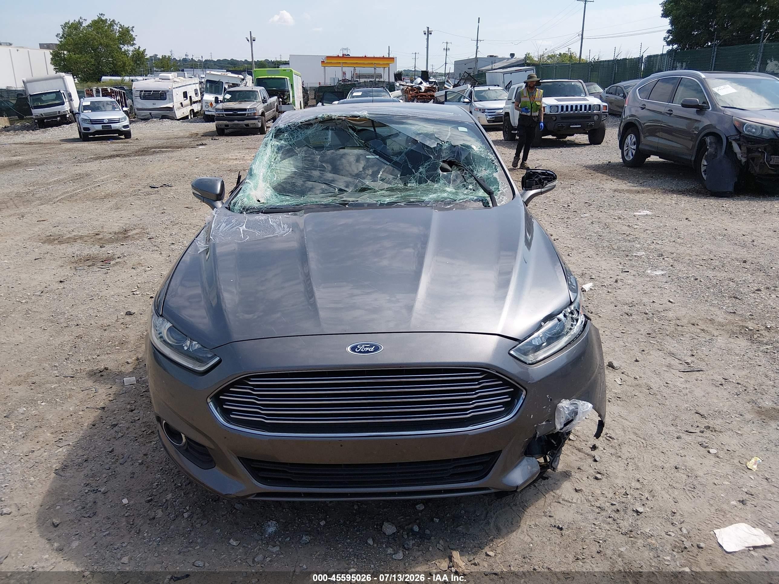 2014 Ford Fusion Energi Se Luxury Gray vin: 3FA6P0PU5ER372073
