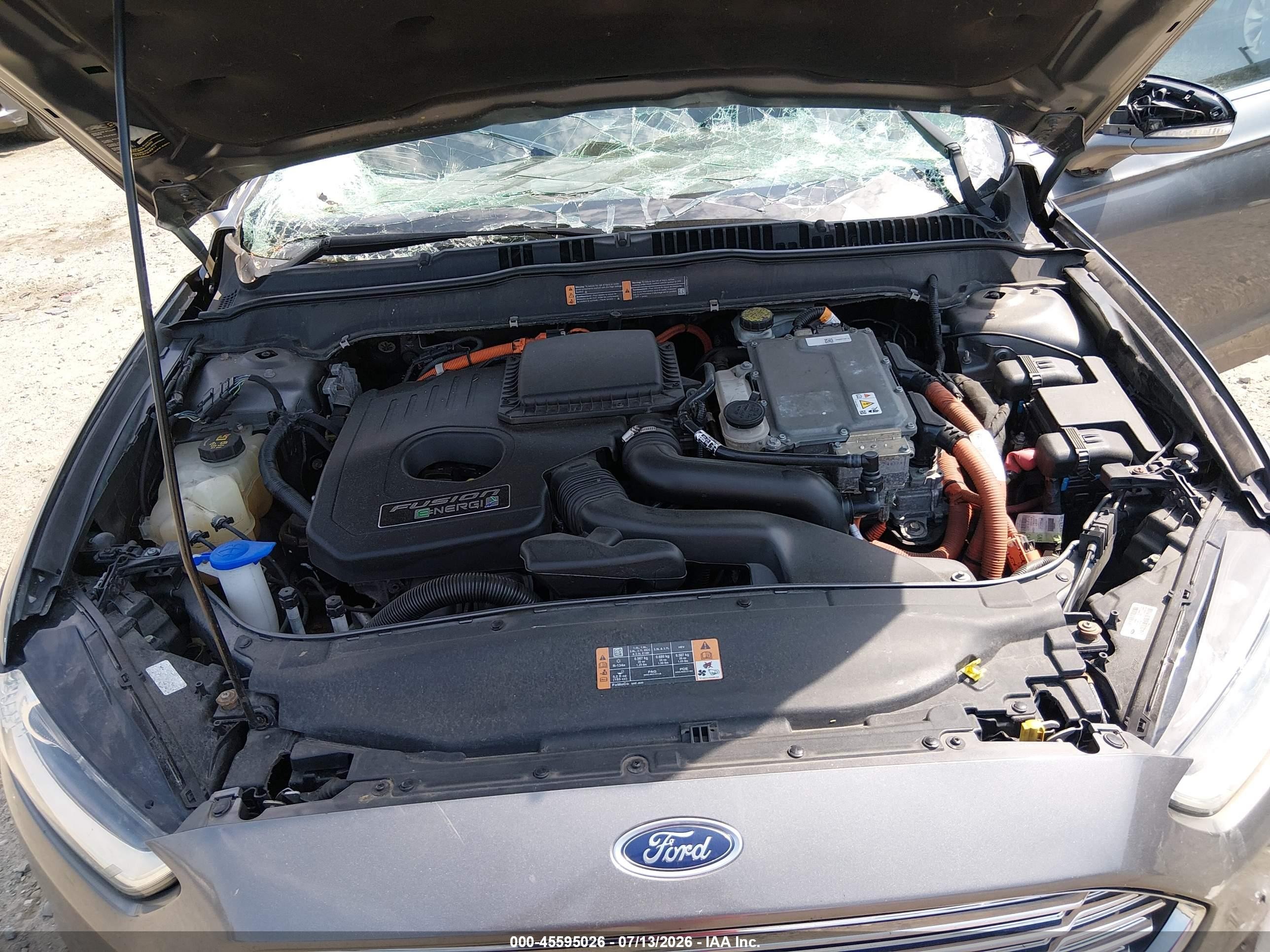 2014 Ford Fusion Energi Se Luxury Gray vin: 3FA6P0PU5ER372073