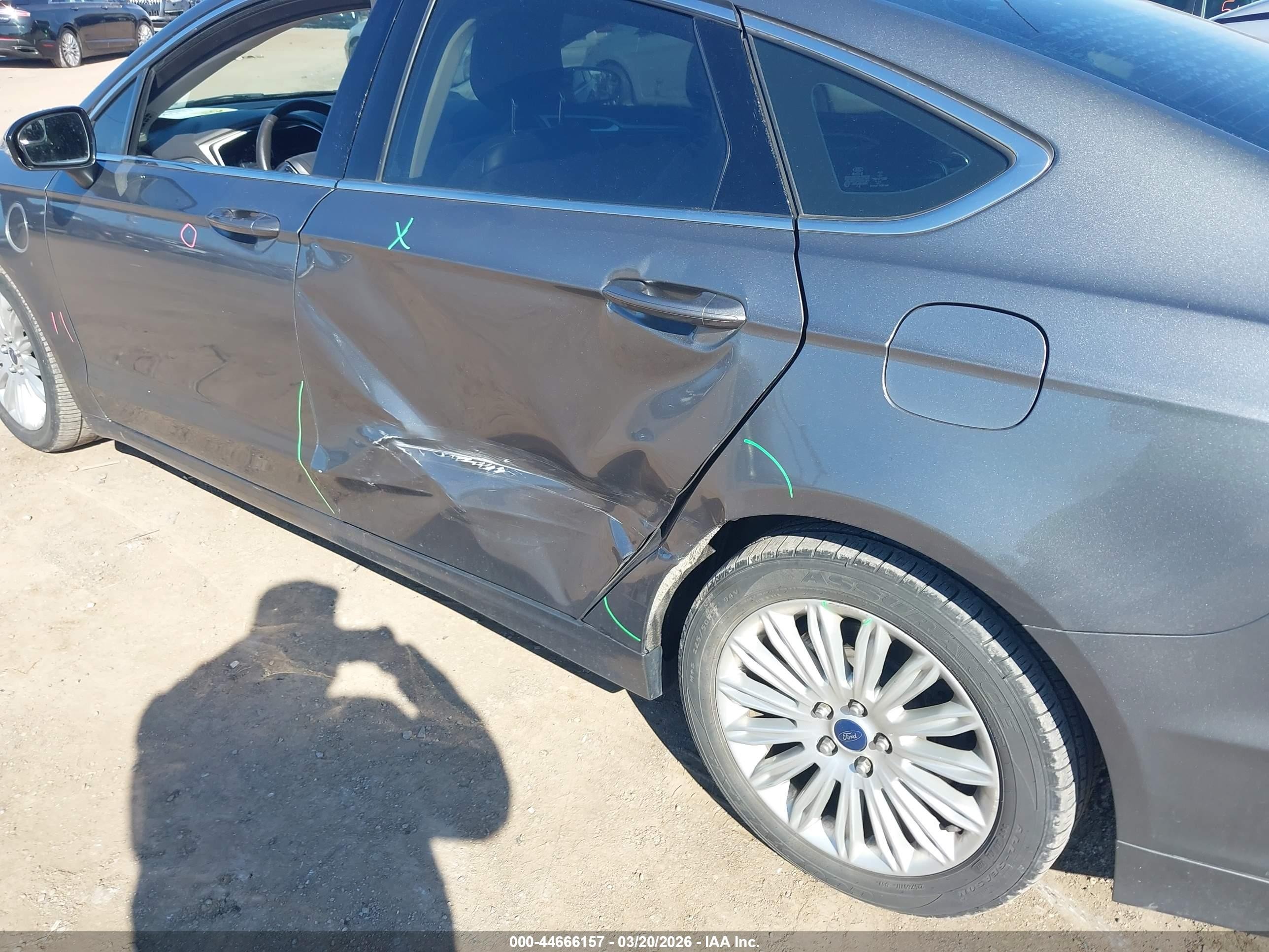 2014 Ford Fusion Energi Se Luxury Gray vin: 3FA6P0PU6ER382823
