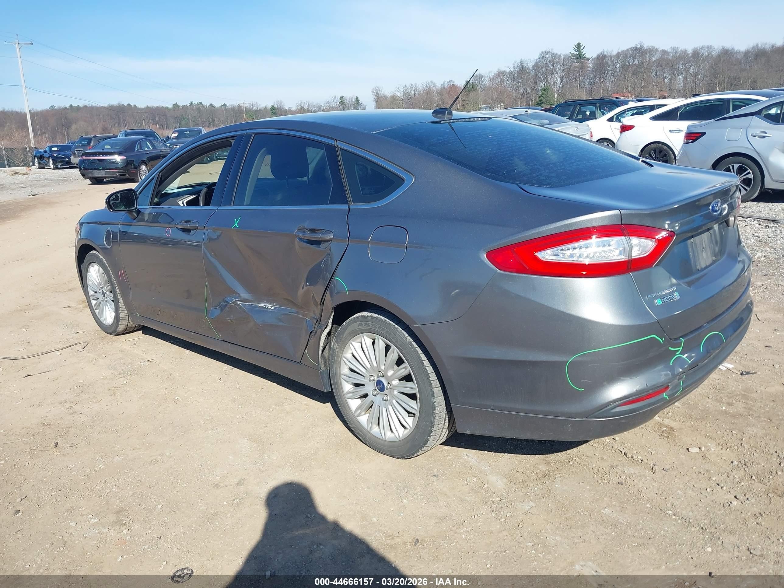 2014 Ford Fusion Energi Se Luxury Gray vin: 3FA6P0PU6ER382823