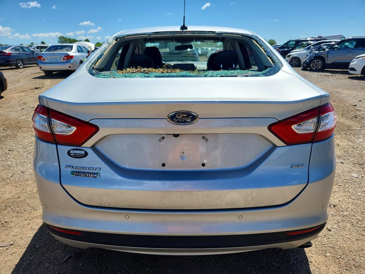 2014 Ford Fusion Se Phev Silver vin: 3FA6P0PU7ER219579