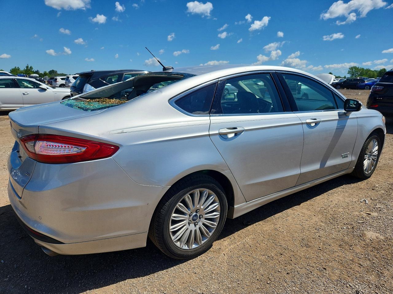 2014 Ford Fusion Se Phev Silver vin: 3FA6P0PU7ER219579