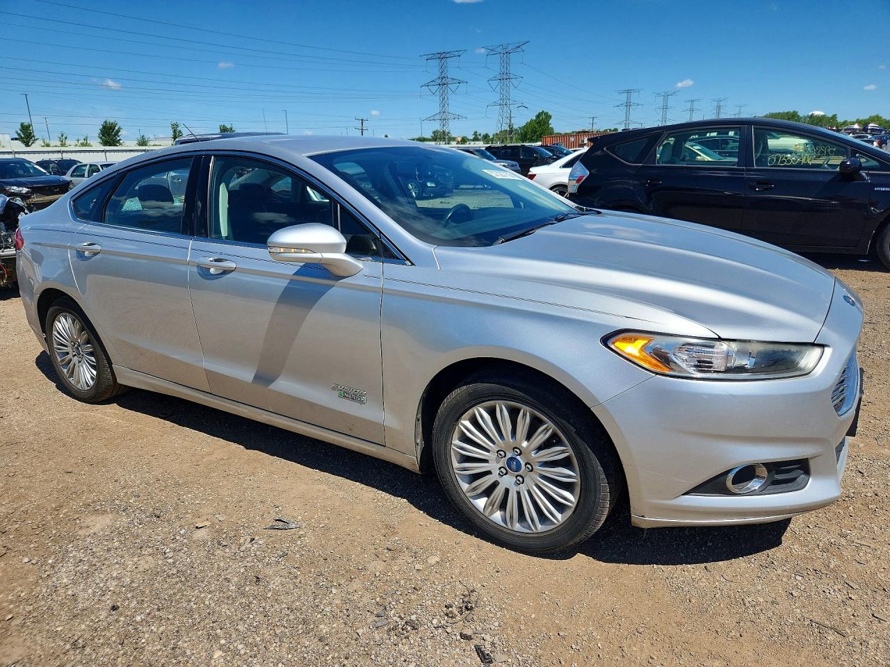 2014 Ford Fusion Se Phev Silver vin: 3FA6P0PU7ER219579