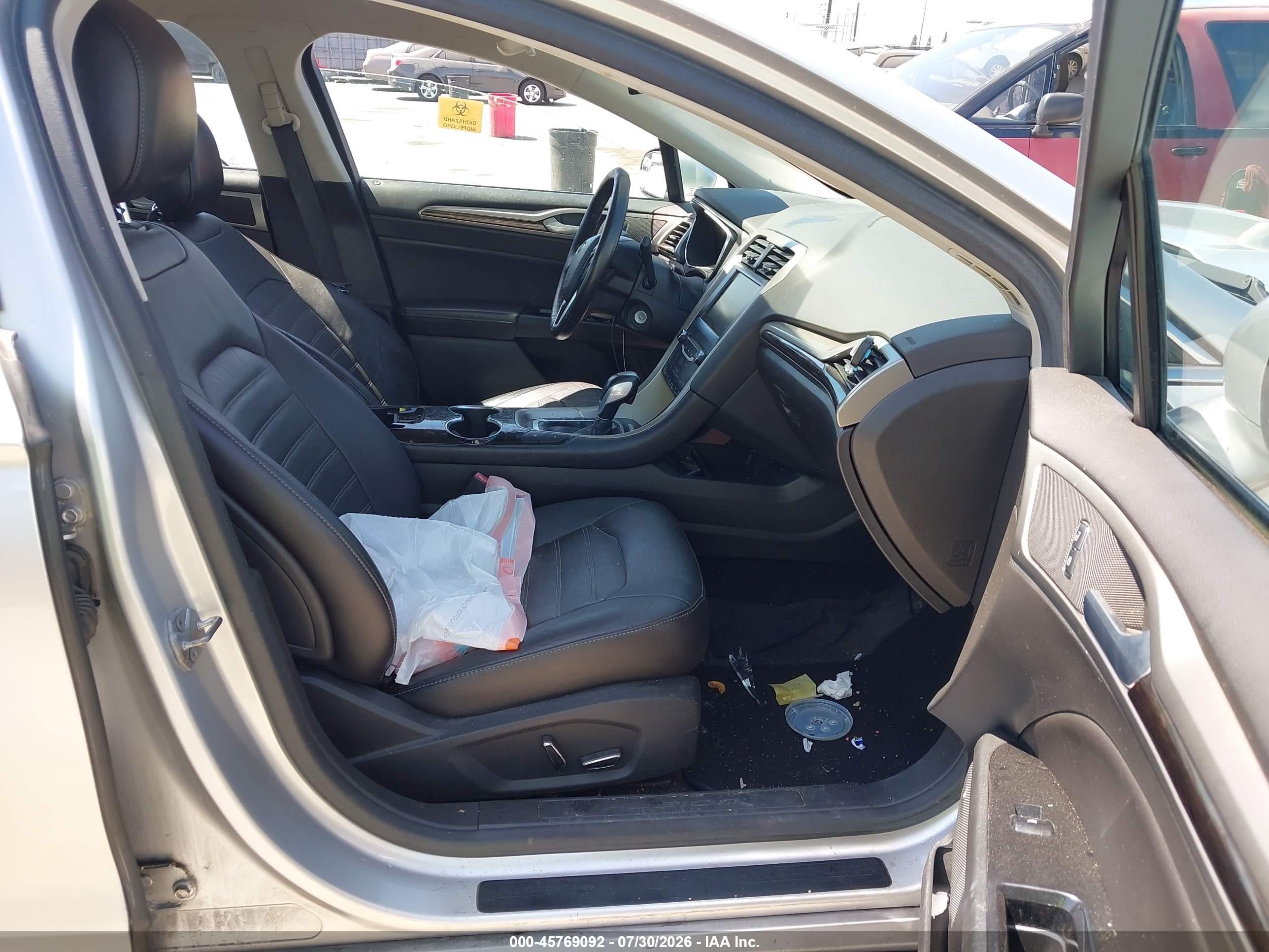 2014 Ford Fusion Energi Se Luxury Silver vin: 3FA6P0PU7ER246071