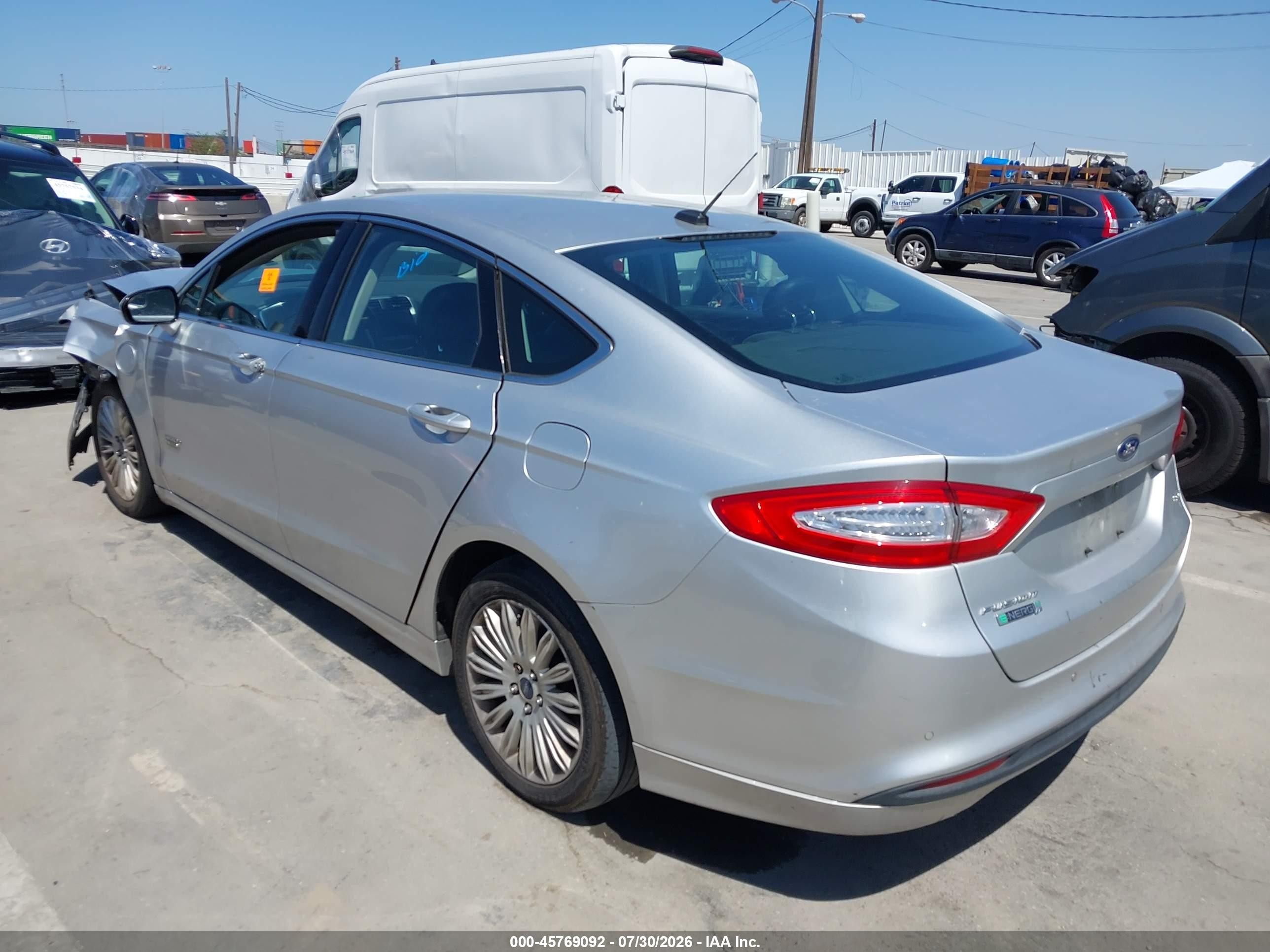 2014 Ford Fusion Energi Se Luxury Silver vin: 3FA6P0PU7ER246071