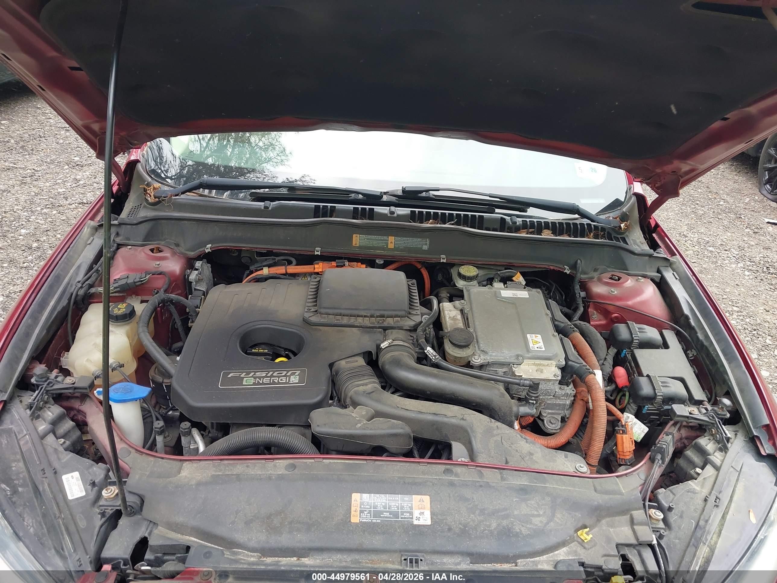 2014 Ford Fusion Energi Se Luxury Maroon vin: 3FA6P0PU7ER371068