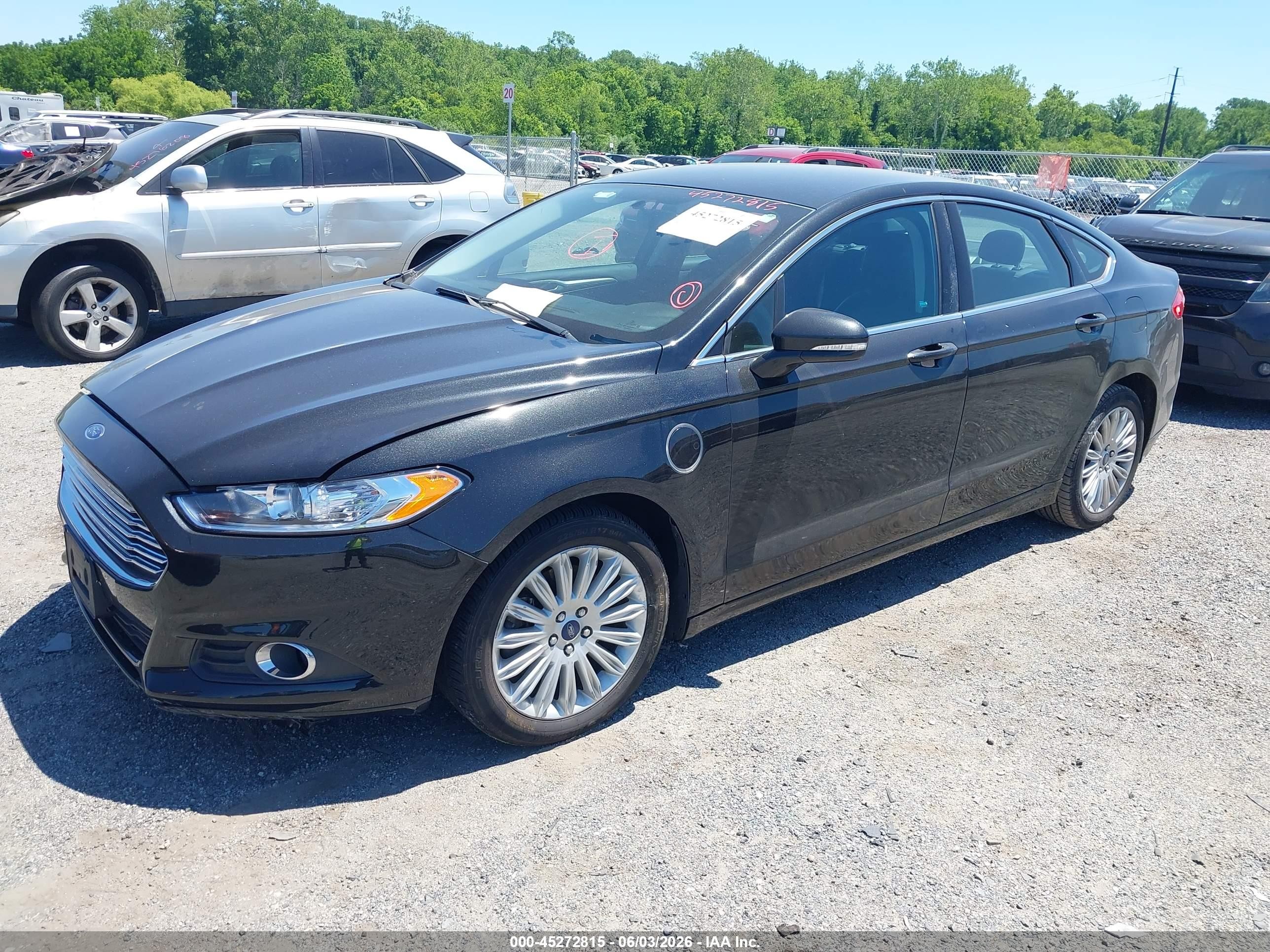 2015 Ford Fusion Energi Se Luxury Black vin: 3FA6P0PU7FR301801