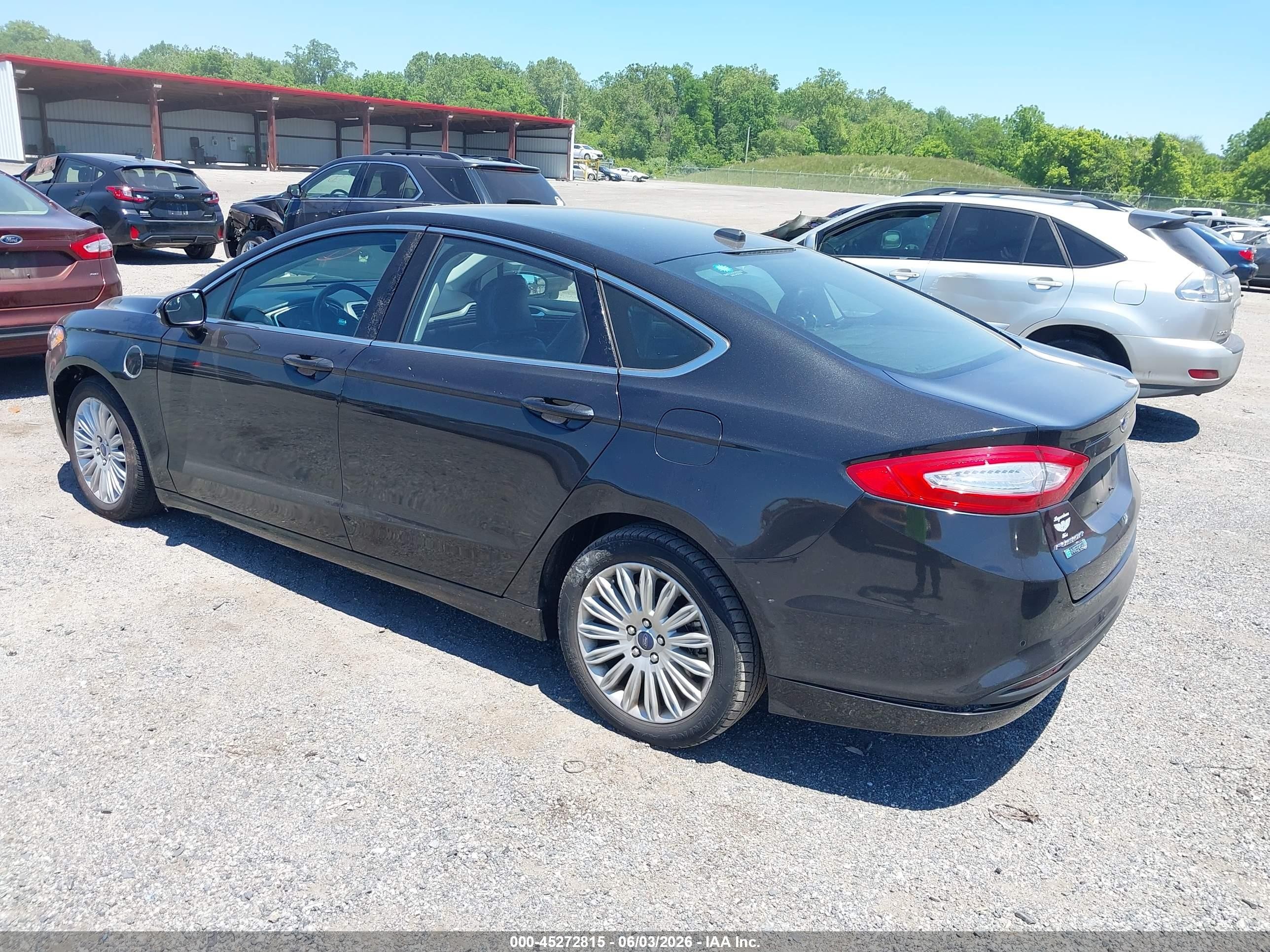 2015 Ford Fusion Energi Se Luxury Black vin: 3FA6P0PU7FR301801