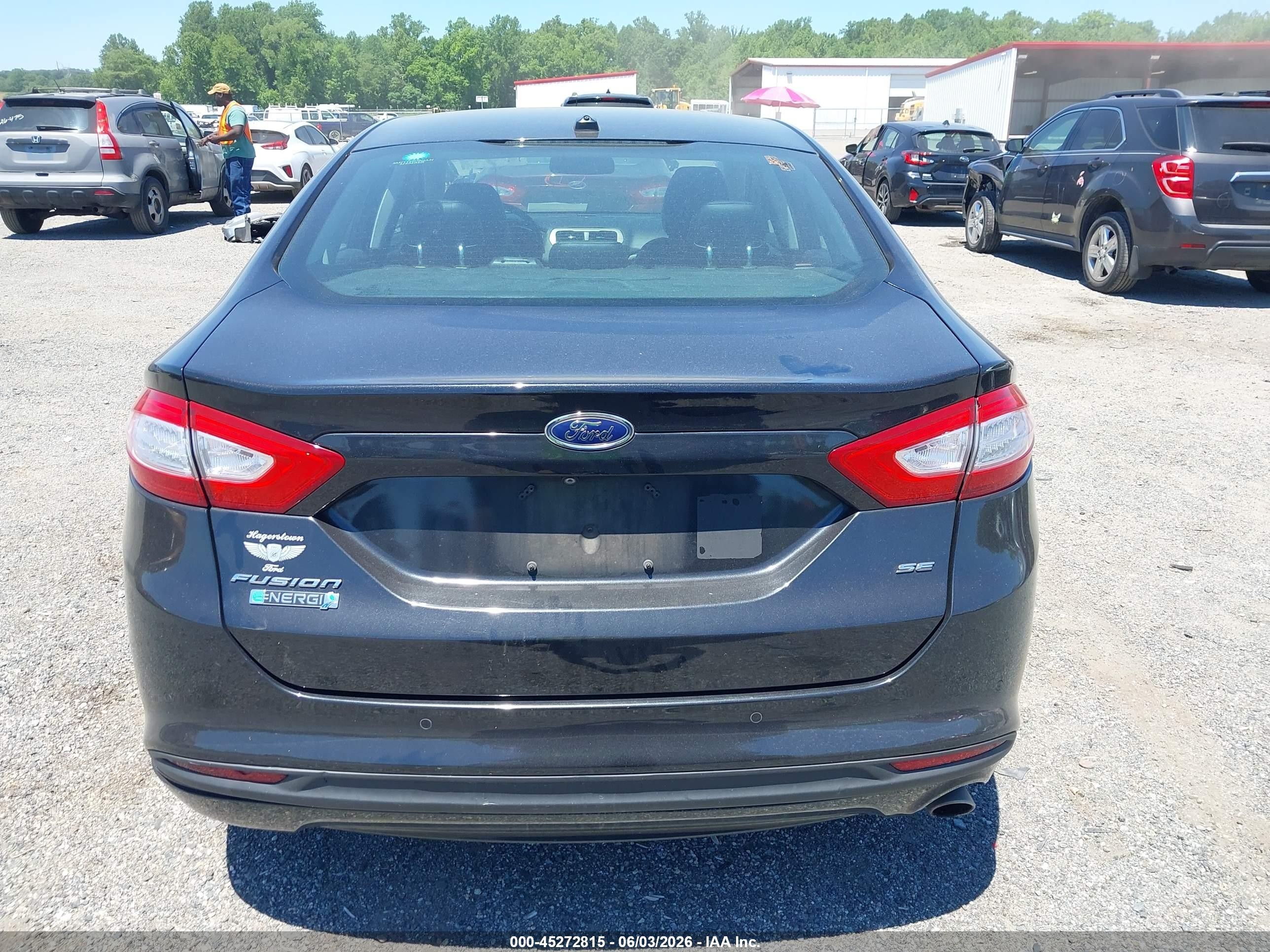 2015 Ford Fusion Energi Se Luxury Black vin: 3FA6P0PU7FR301801