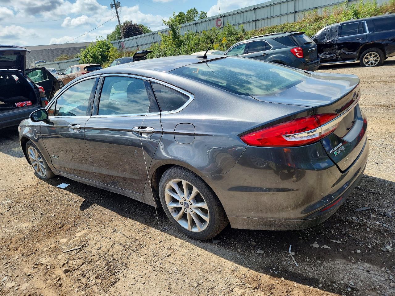 2017 Ford Fusion Se Phev Gray vin: 3FA6P0PU7HR202303