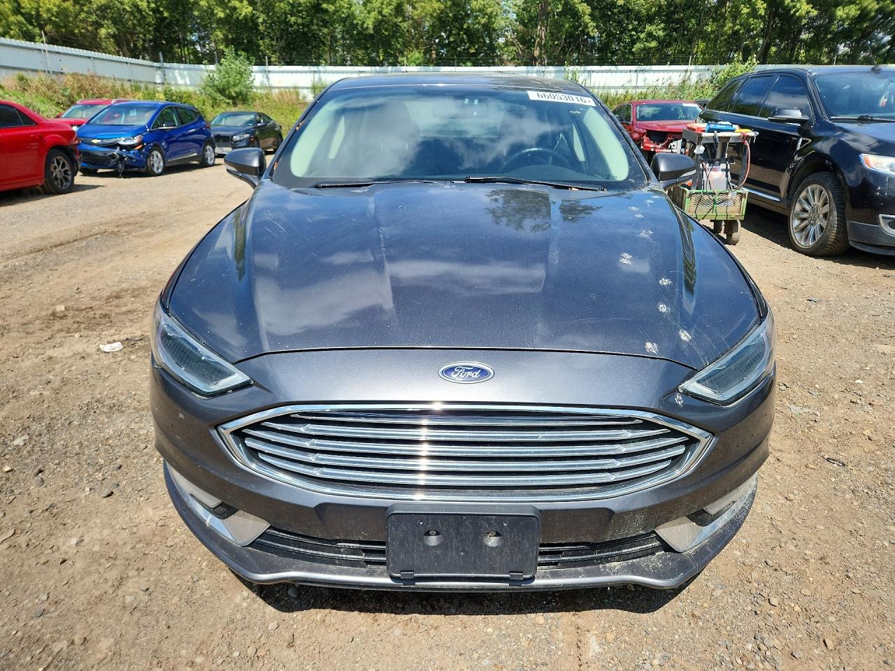 2017 Ford Fusion Se Phev Gray vin: 3FA6P0PU7HR202303