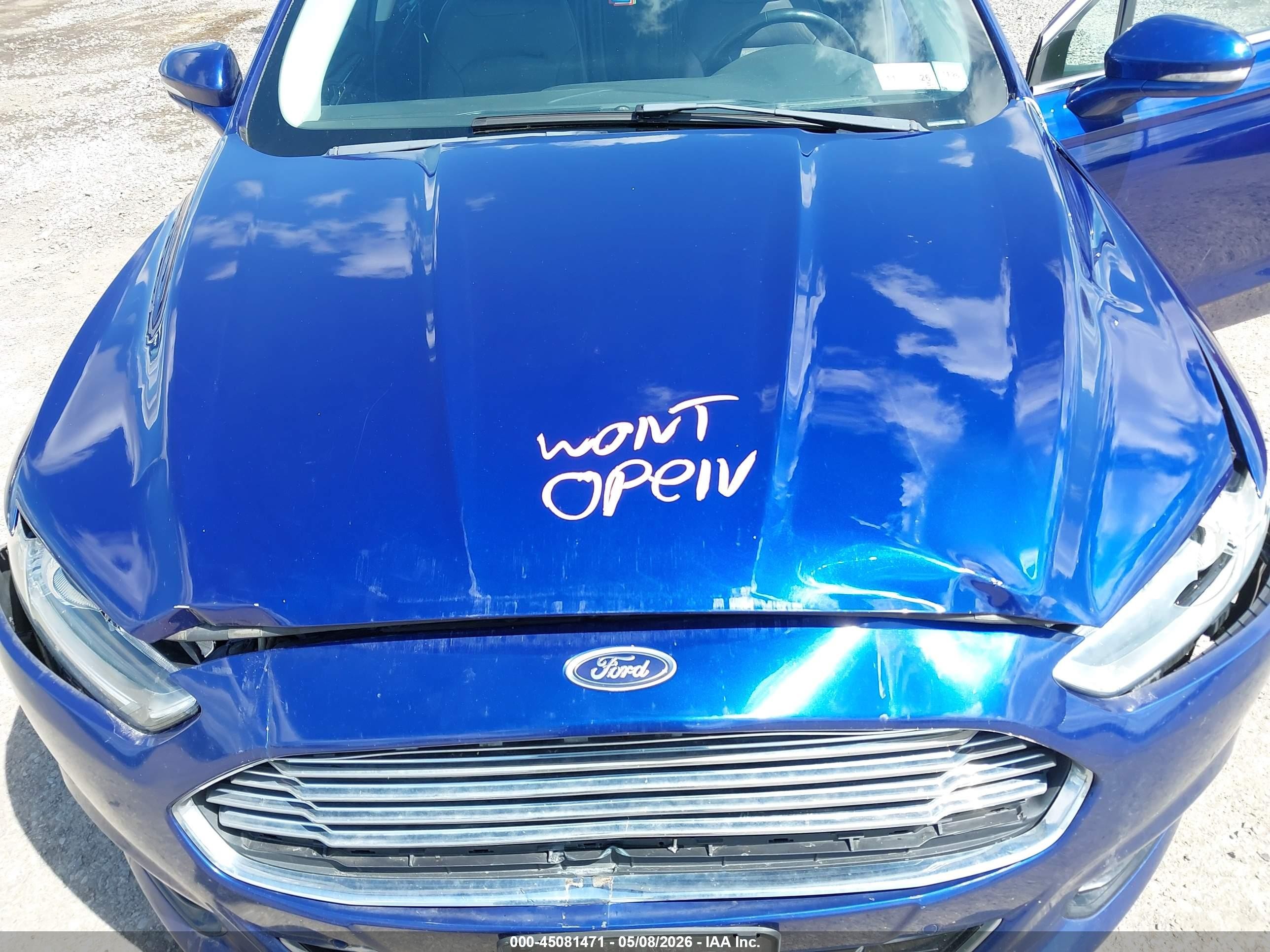 2013 Ford Fusion Energi Se Luxury Blue vin: 3FA6P0PU8DR285749