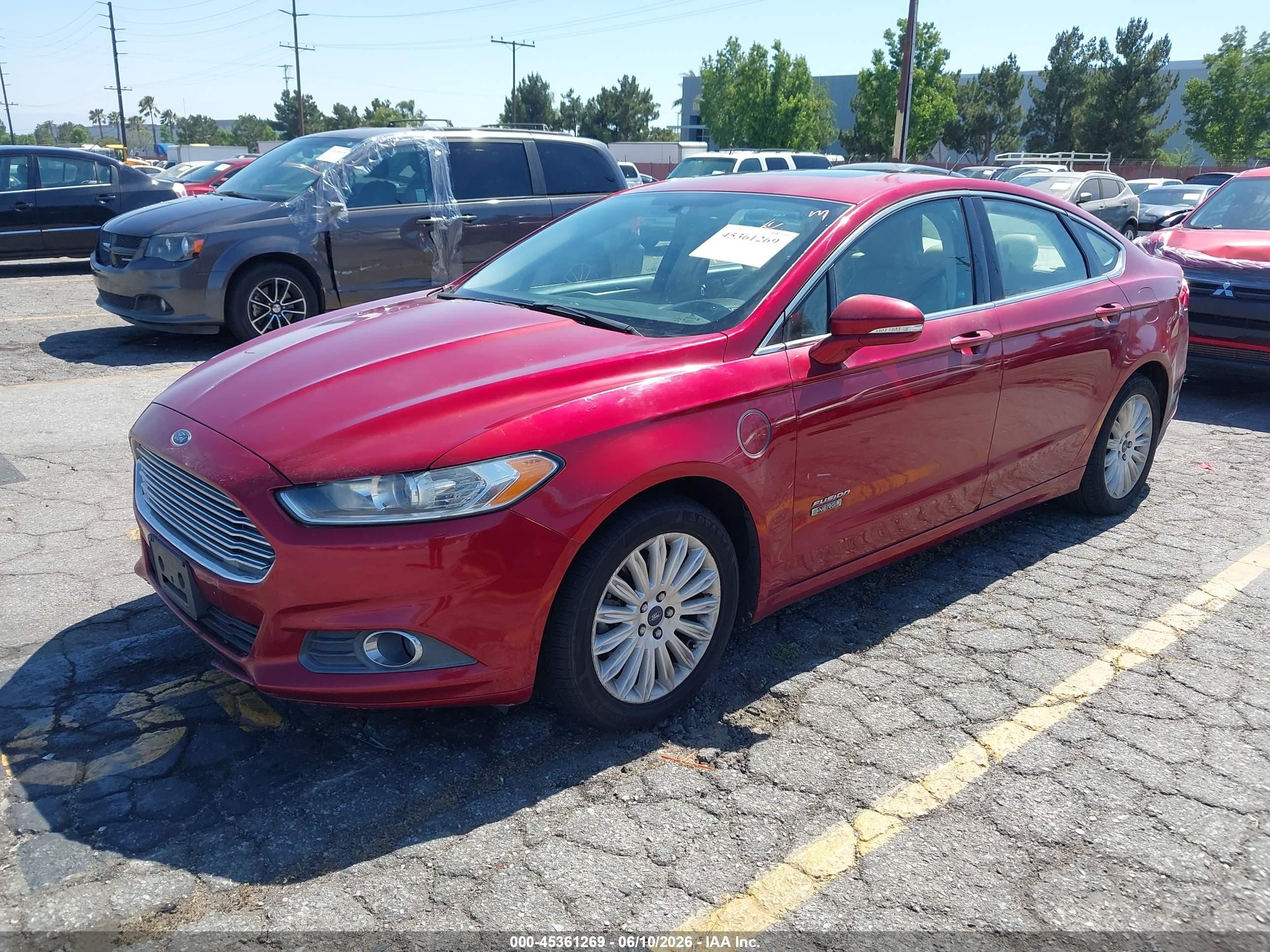 2013 Ford Fusion Energi Se Luxury Burgundy vin: 3FA6P0PU8DR351622