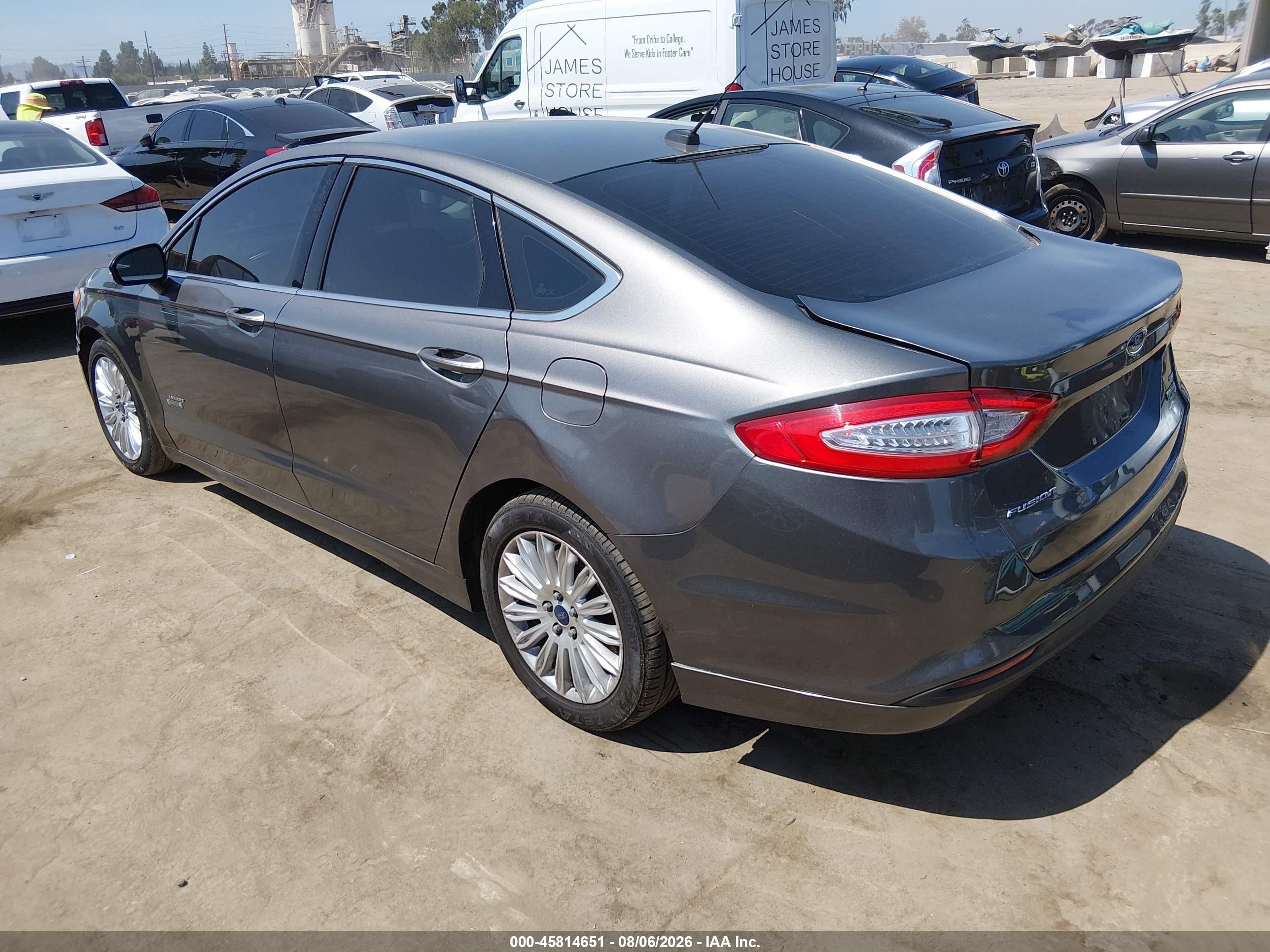2014 Ford Fusion Energi Se Luxury Gray vin: 3FA6P0PU8ER177553